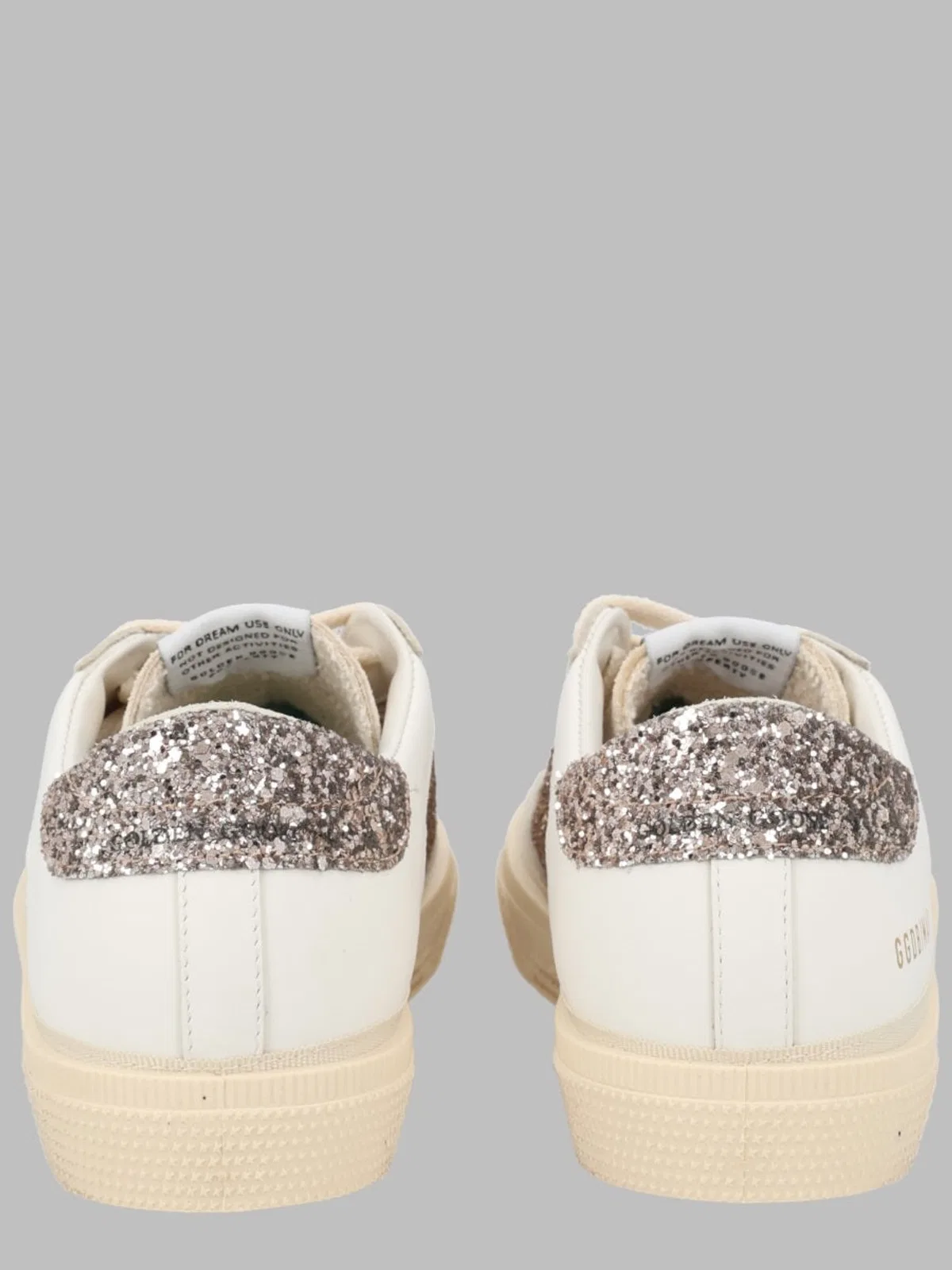 Golden Goose May Leather And Glitter Upper Suede Star