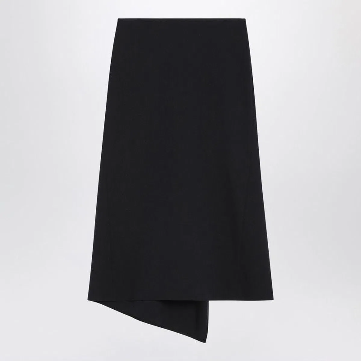 Victoria Beckham Navy Blue Skirt In Wool Blend