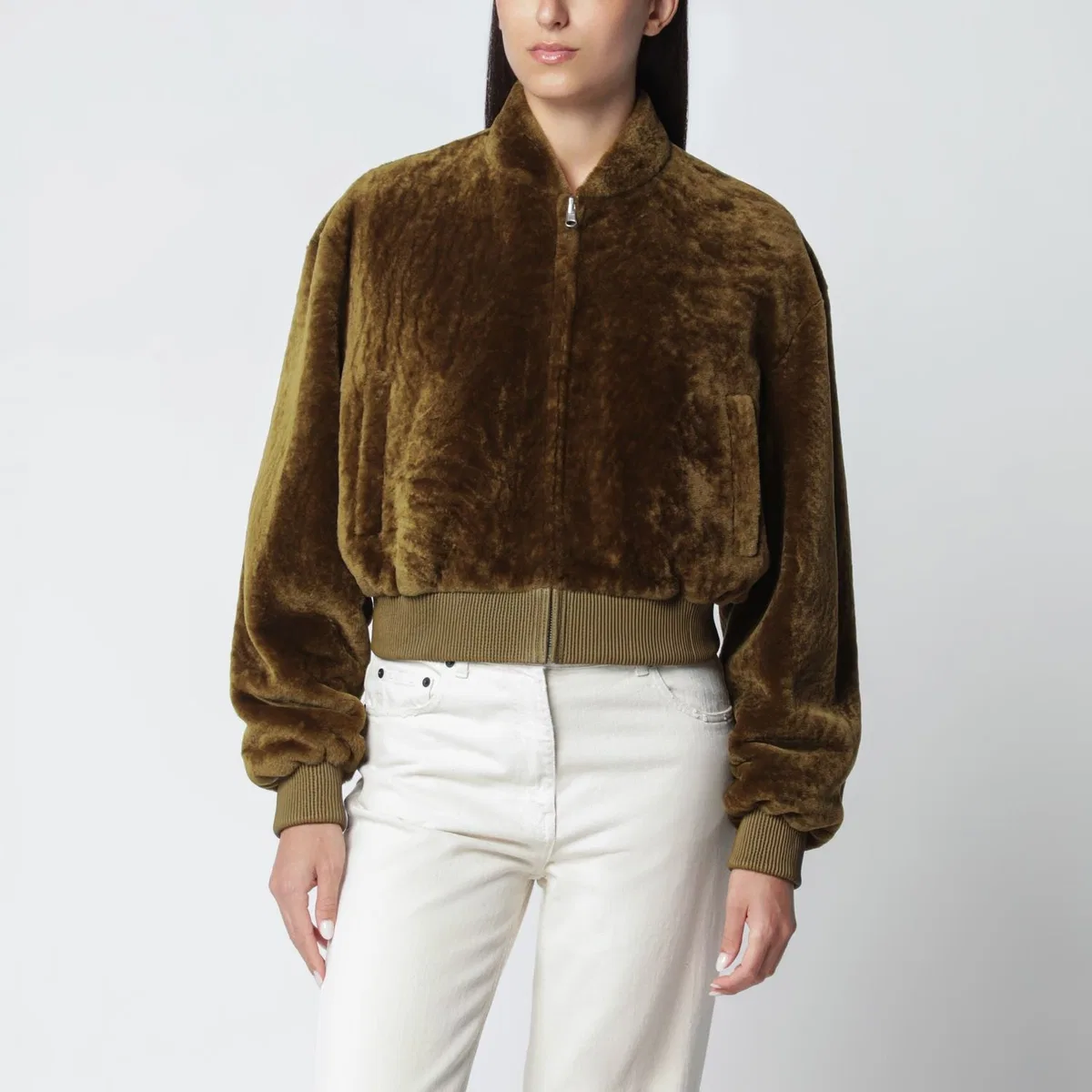 Arma Olive Green Azra Bomber Jacket