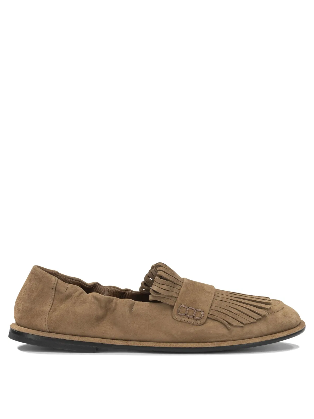 Pomme D'Or Brown Leather Cow Leather Loafers Slippe