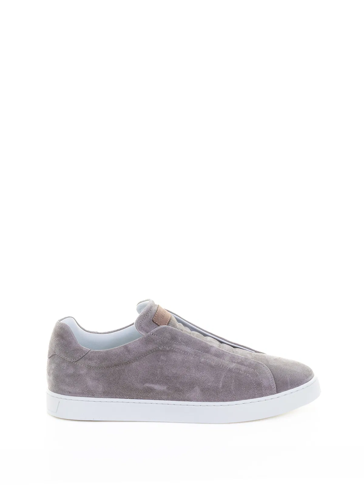 Barret Slip On Greige Suede Sneaker