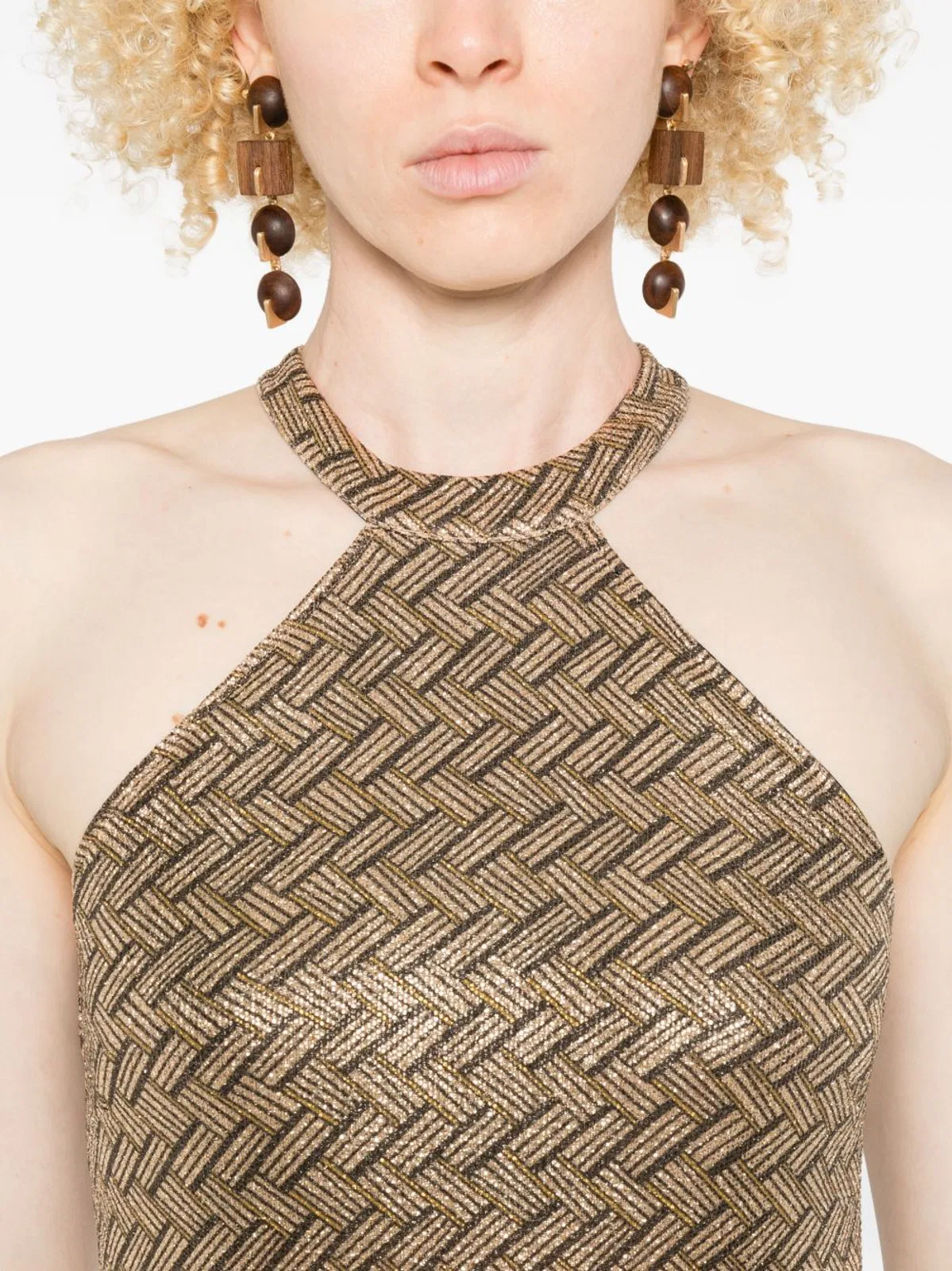 Siyu Tallis Halterneck Maxi Dress