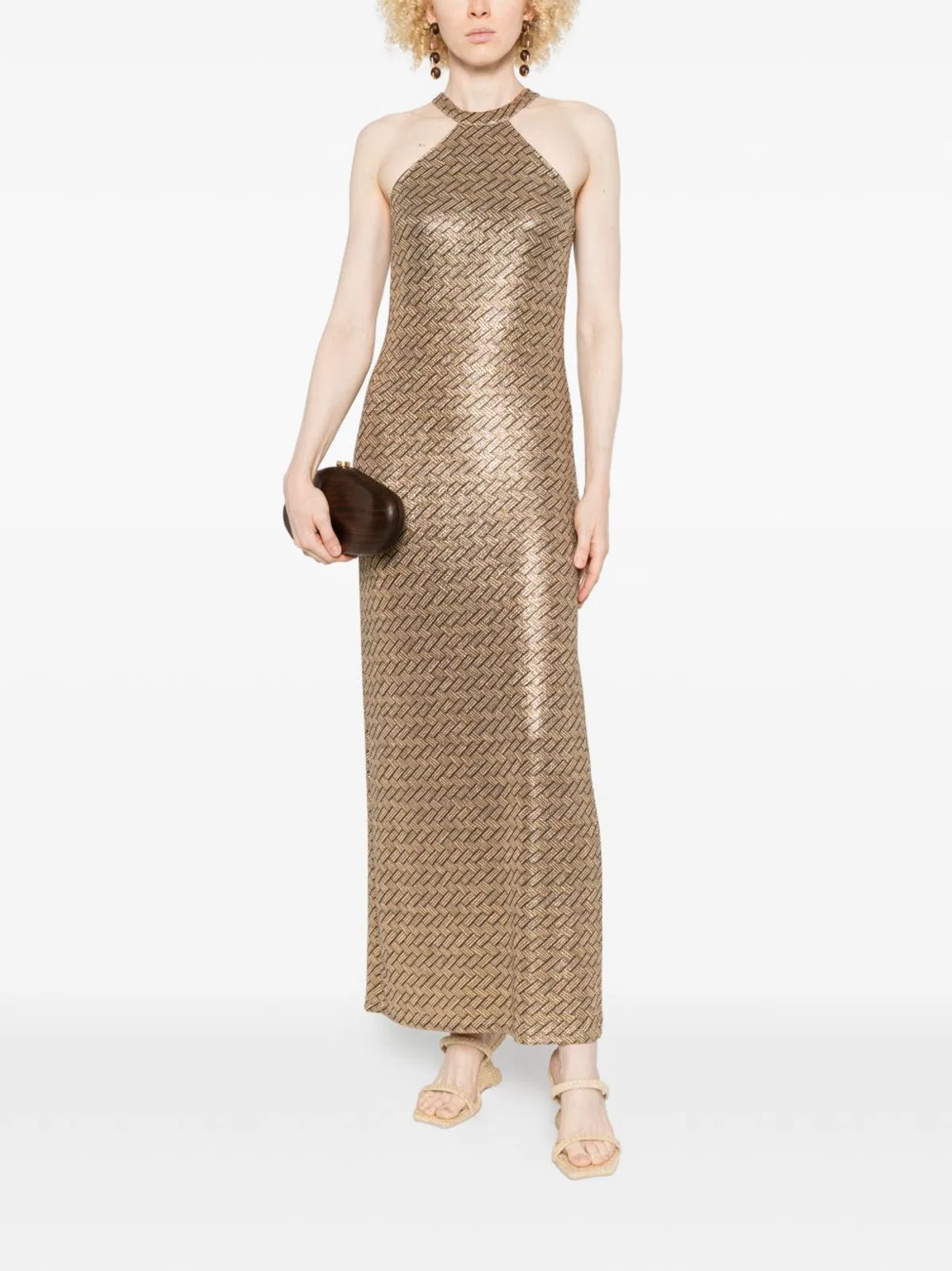Siyu Tallis Halterneck Maxi Dress