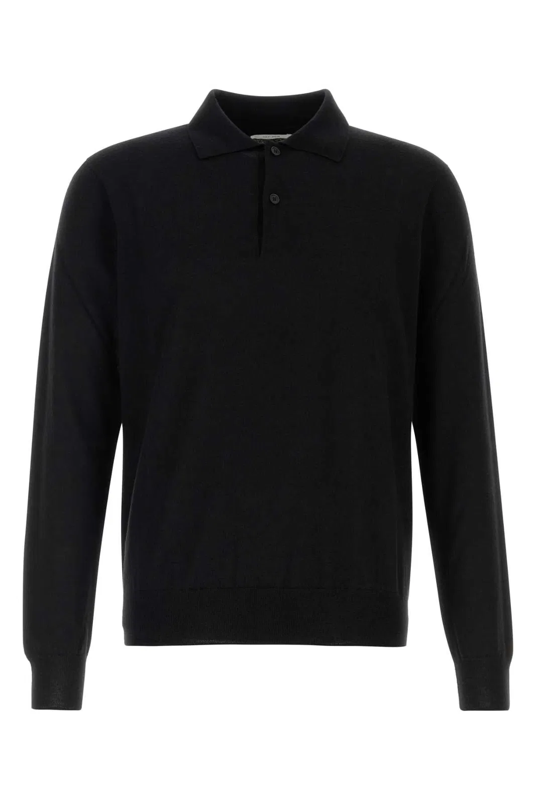 The Row Black Cashmere Selio Polo Shirt