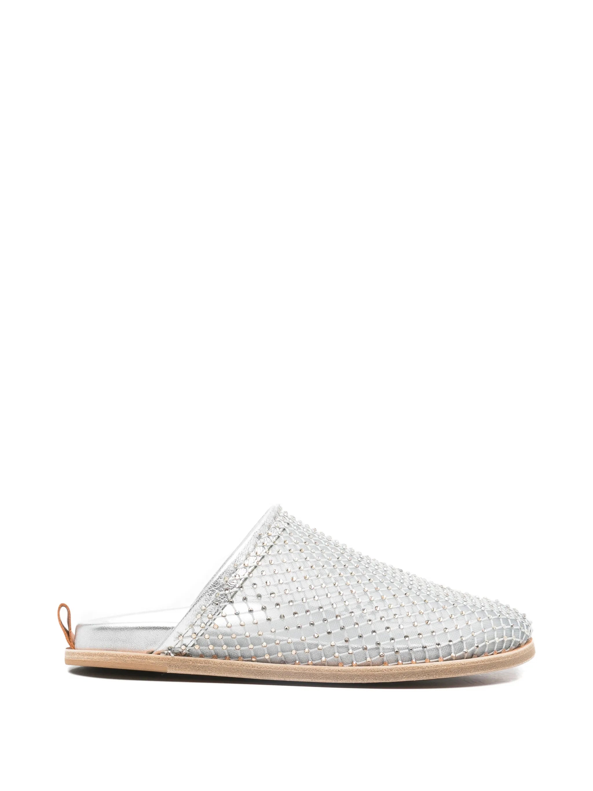 Forte Forte Ciottolo Strass Mesh Flat Sabot