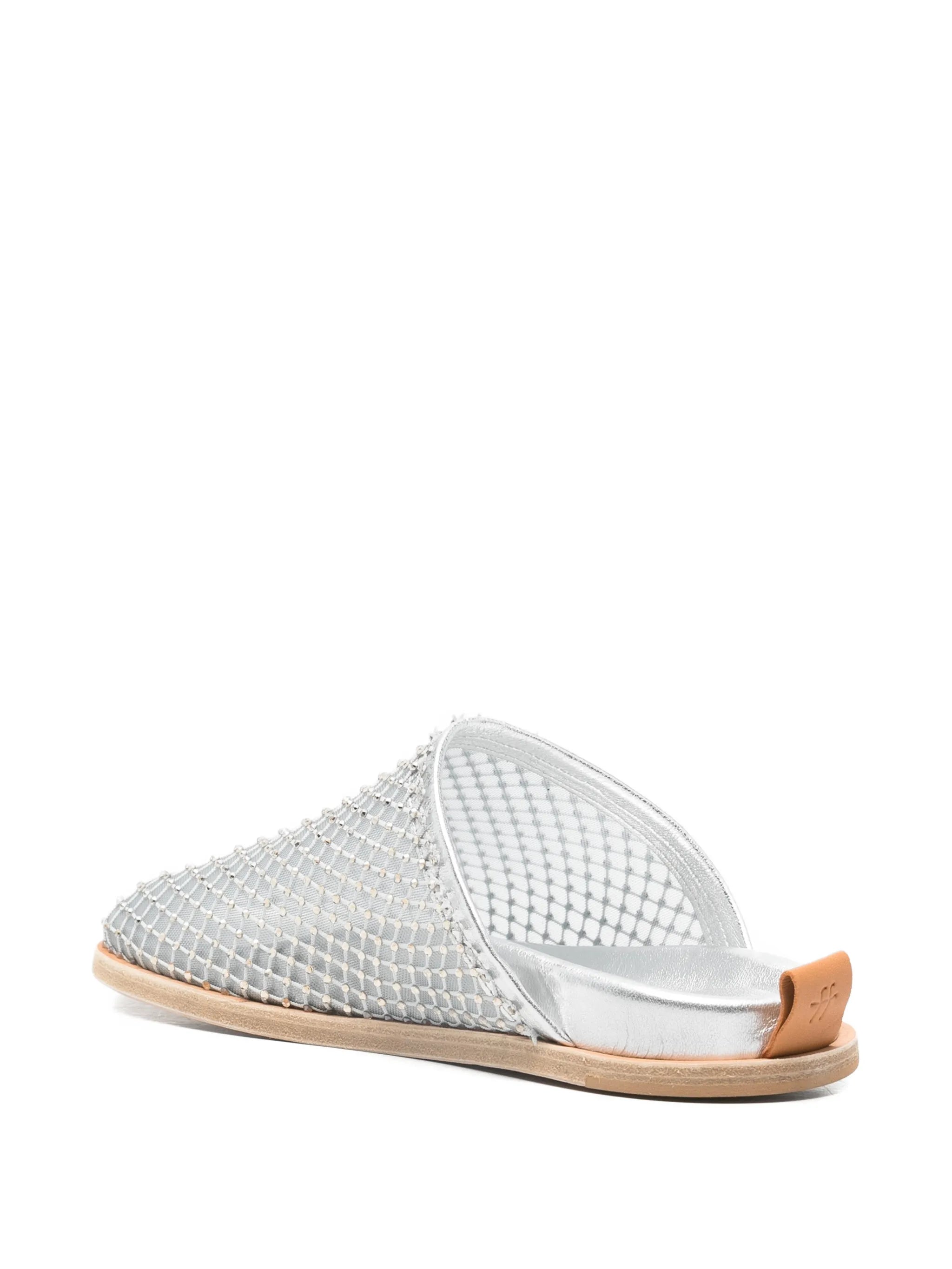 Forte Forte Ciottolo Strass Mesh Flat Sabot