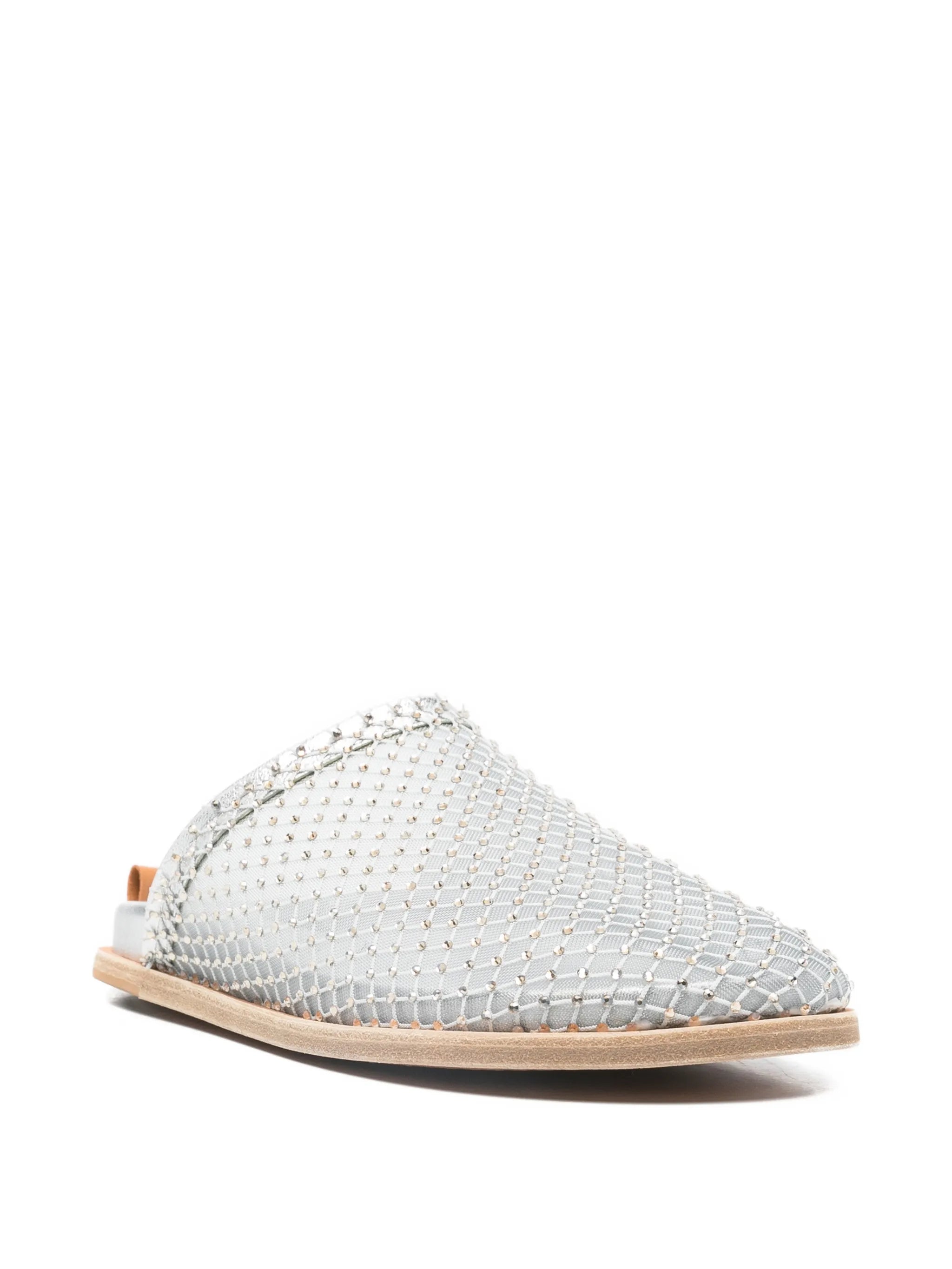 Forte Forte Ciottolo Strass Mesh Flat Sabot