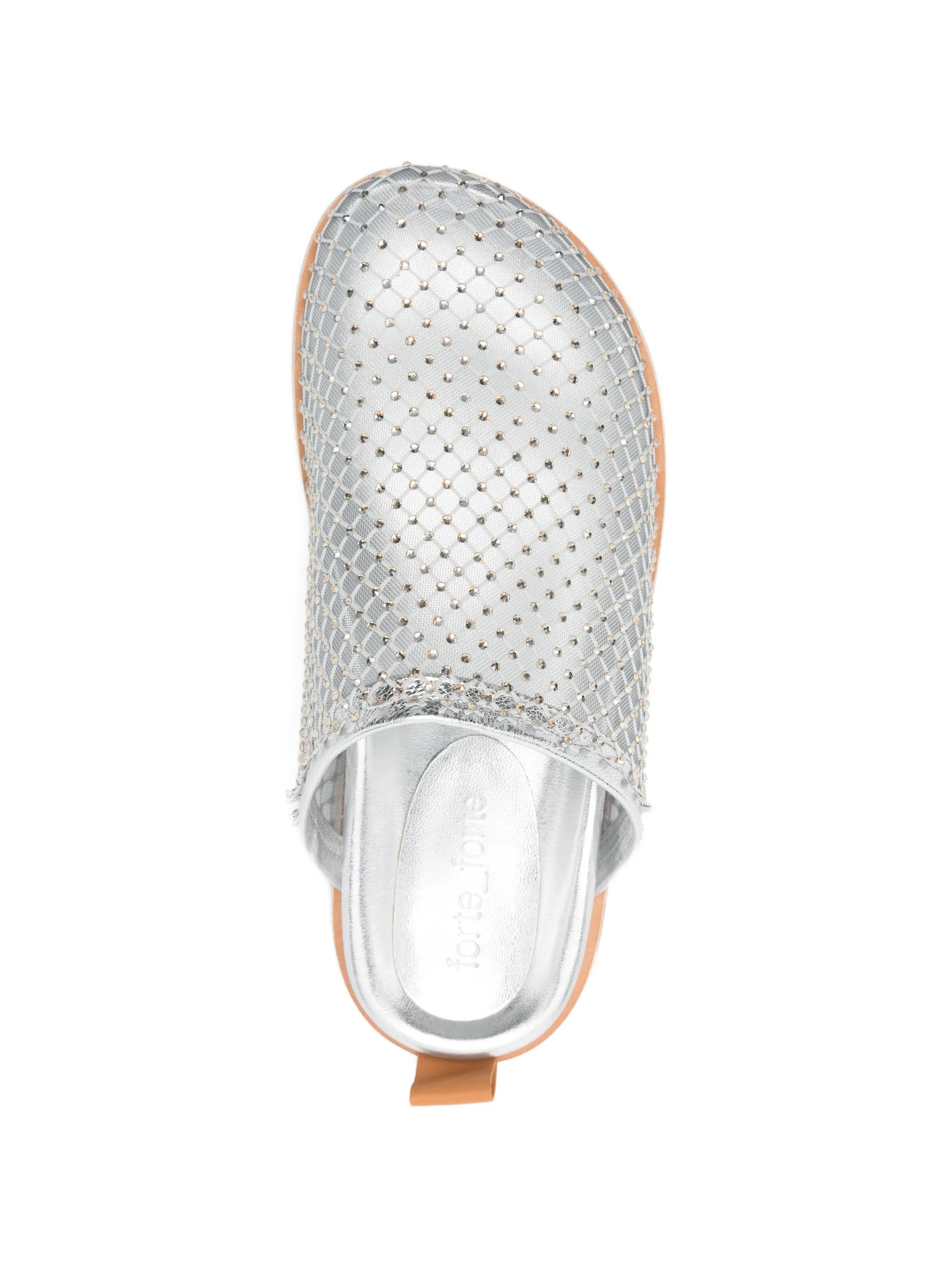 Forte Forte Ciottolo Strass Mesh Flat Sabot