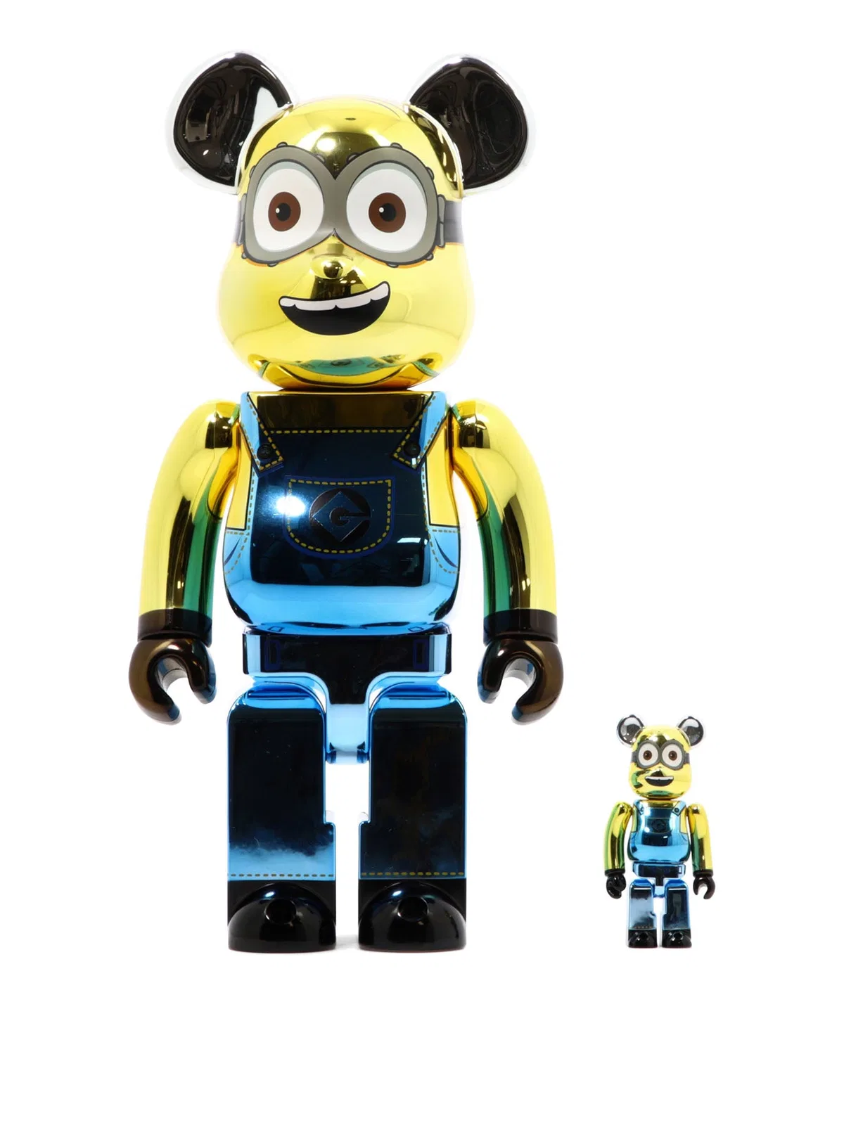 Medicom Toy "Be@Rbrick Dave Chrome" 100% And 400% To