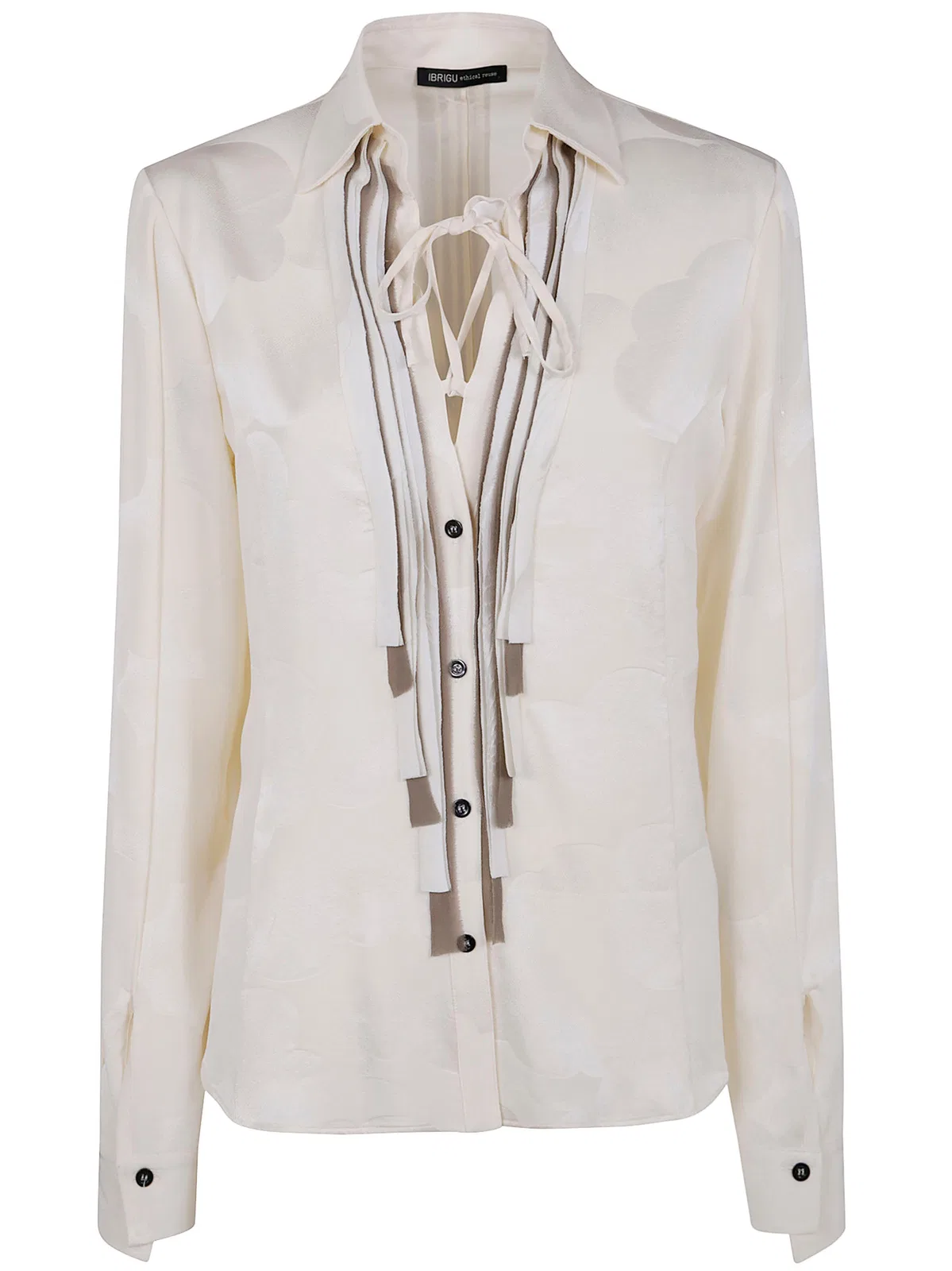 Ibrigu Kimono Shirt With Ruffles