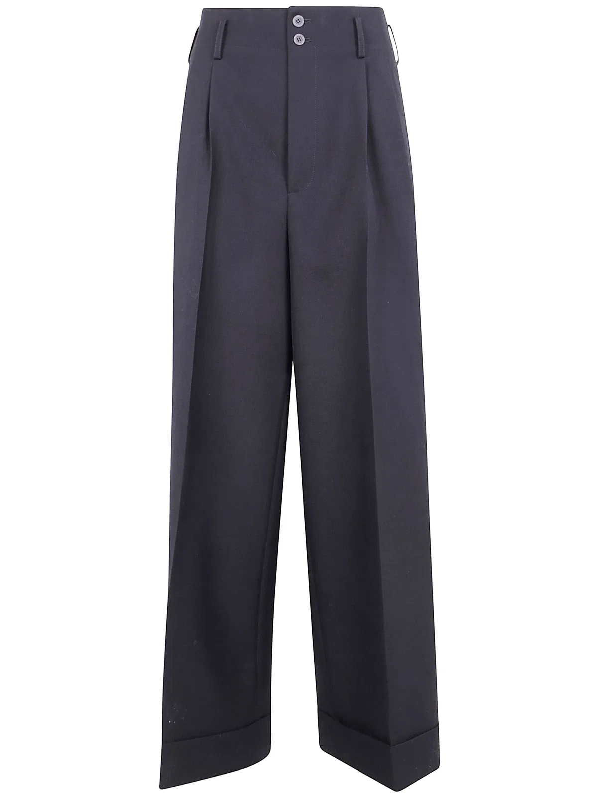 Ibrigu Wide Leg Wool Trousers
