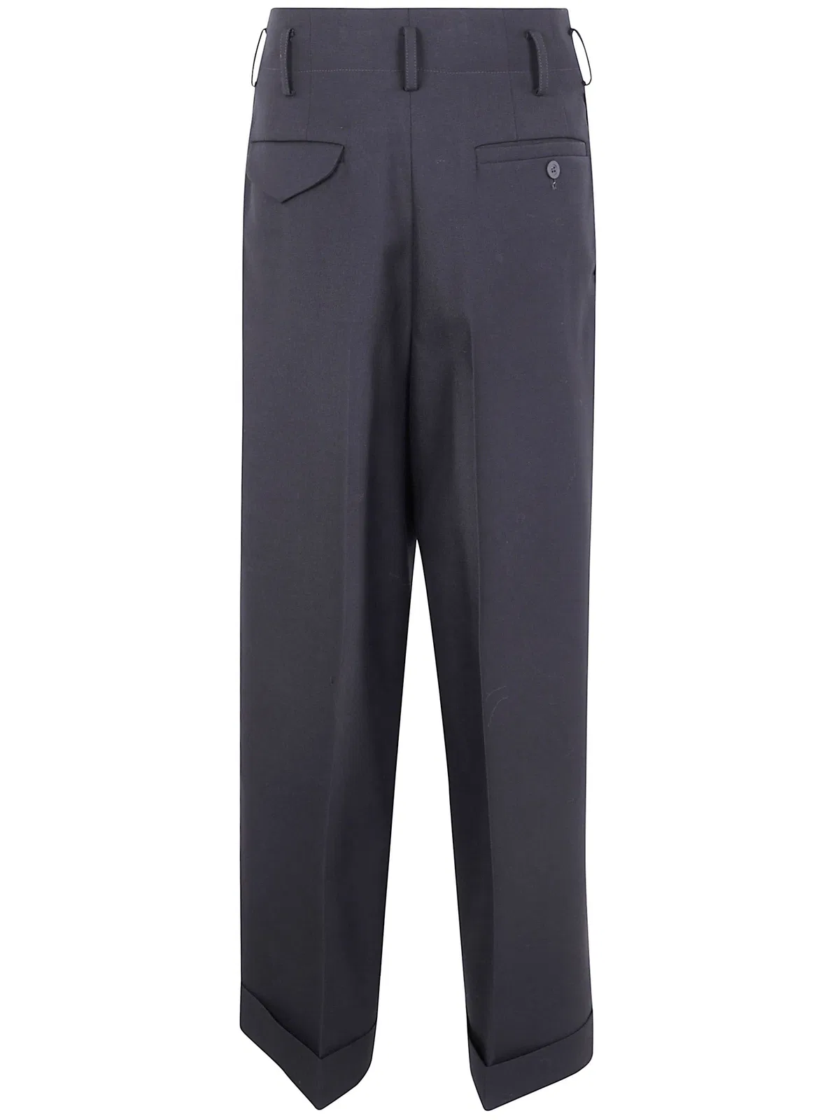 Ibrigu Wide Leg Wool Trousers