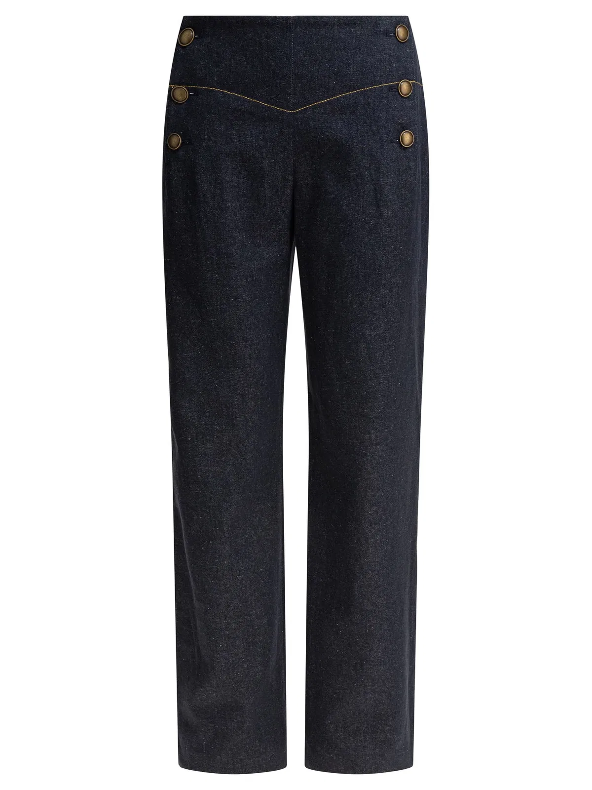 Ines De La Fressange Blue Viscose Trousers