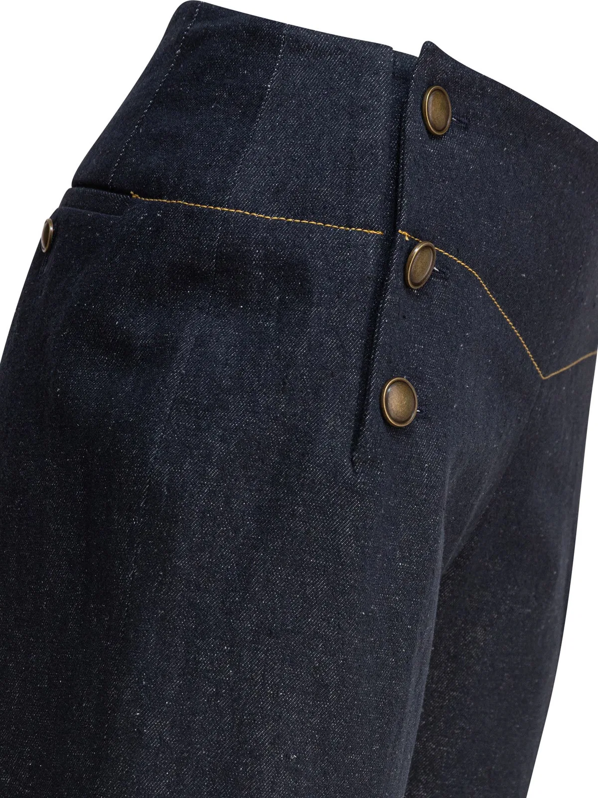 Ines De La Fressange Blue Viscose Trousers