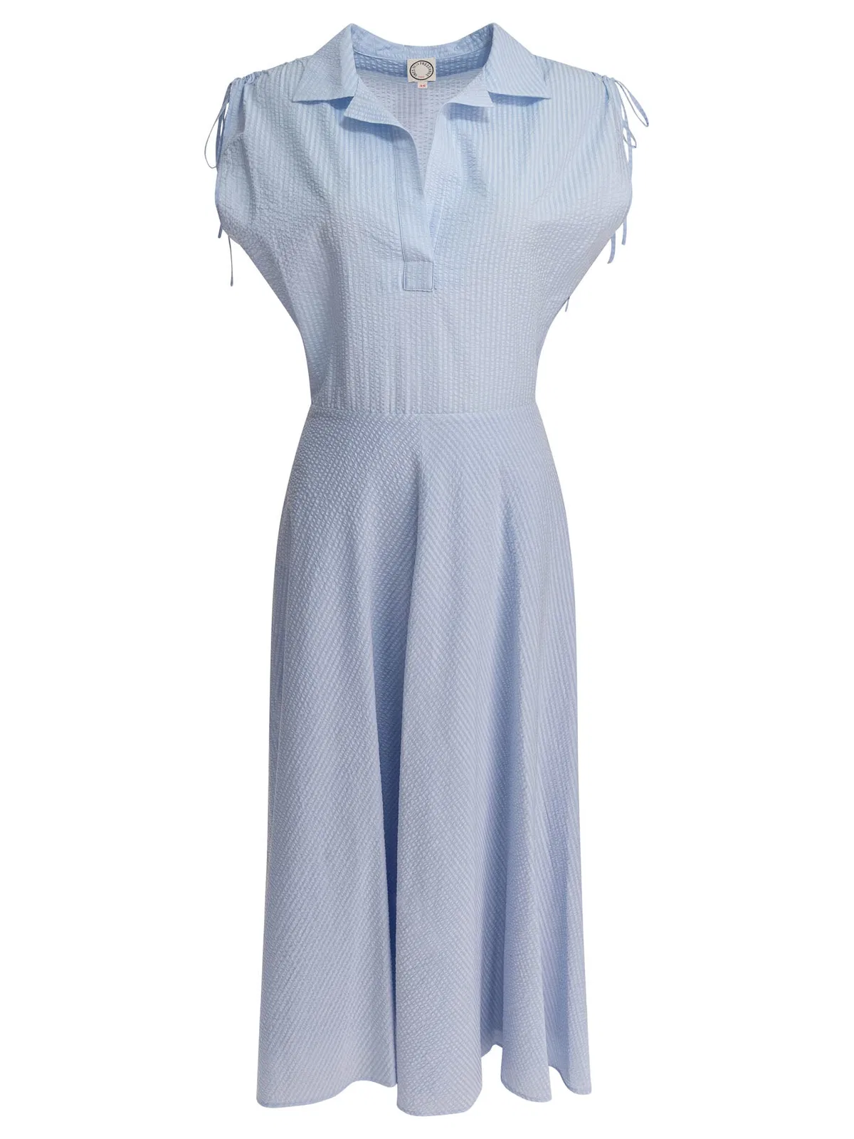 Ines De La Fressange Light Blue Cotton Dress