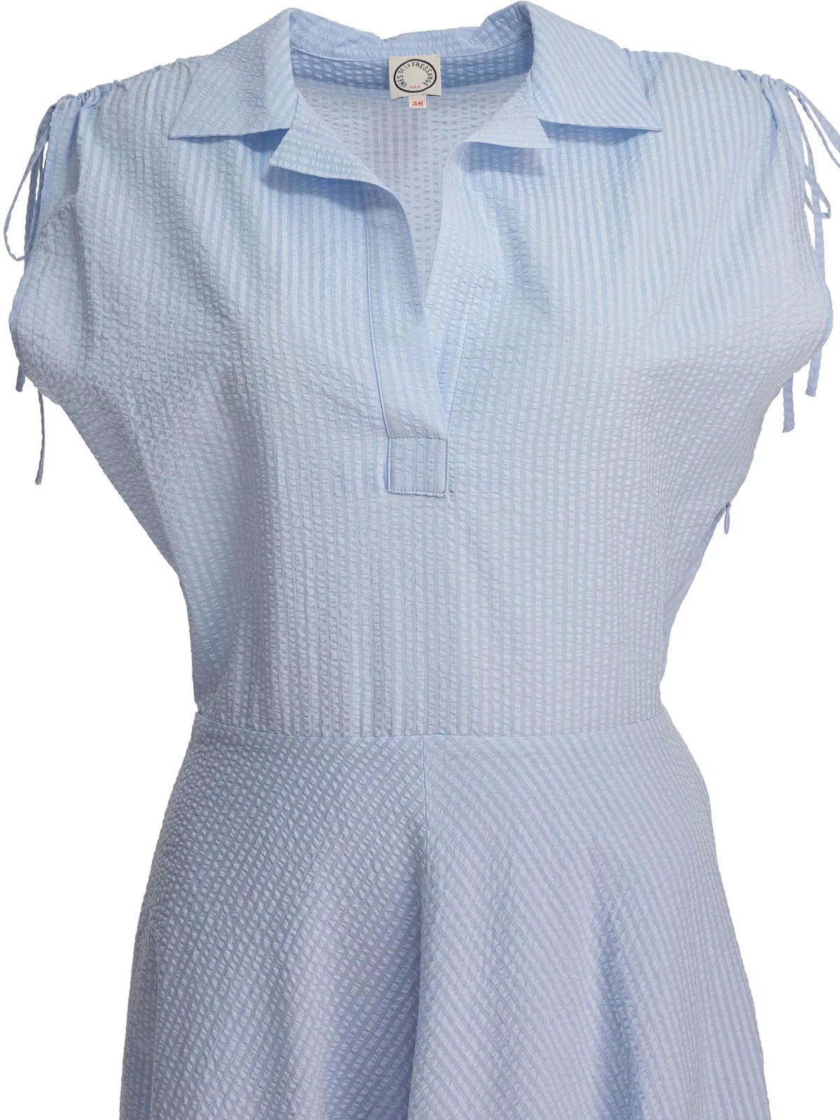 Ines De La Fressange Light Blue Cotton Dress