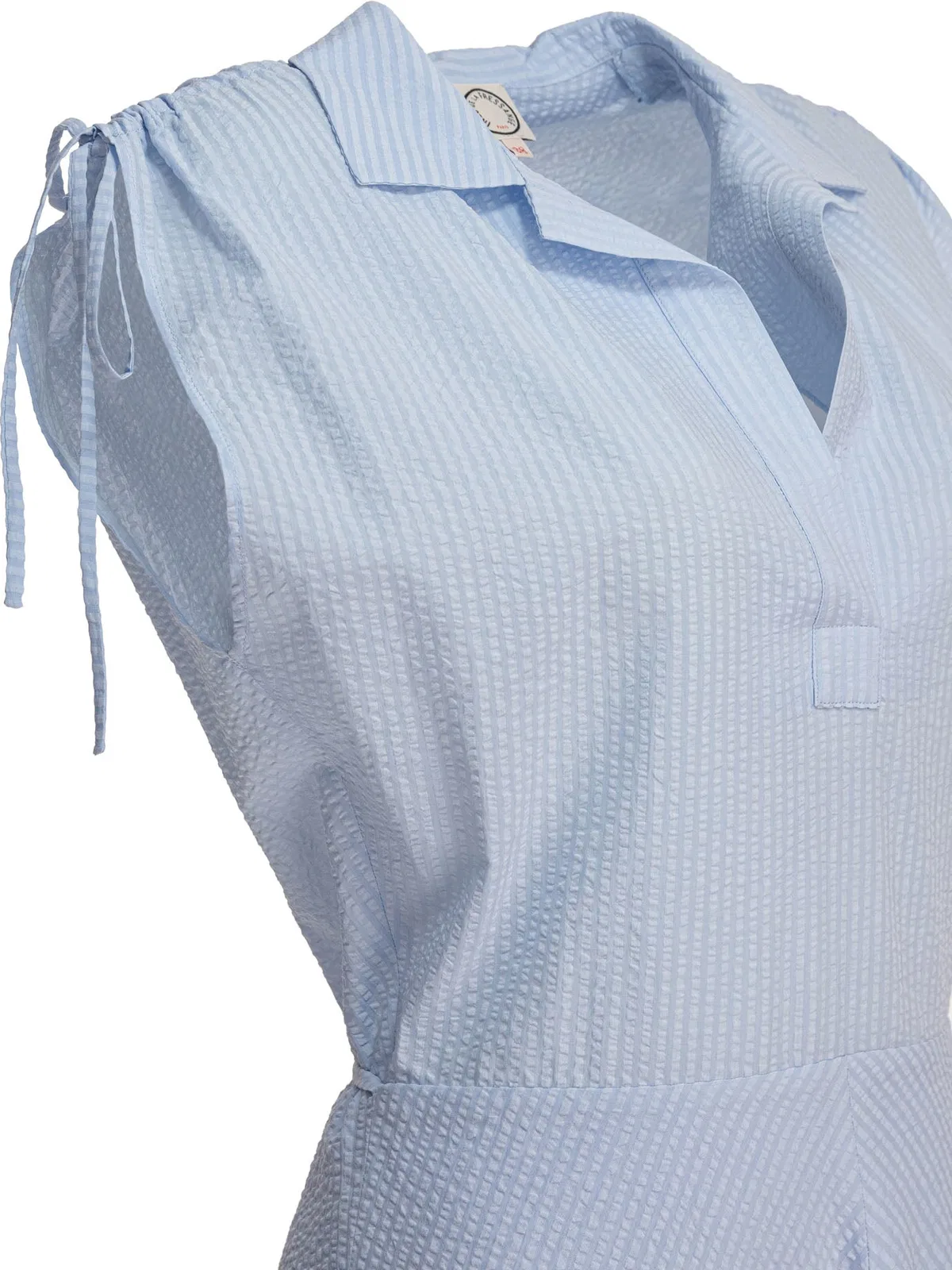Ines De La Fressange Light Blue Cotton Dress
