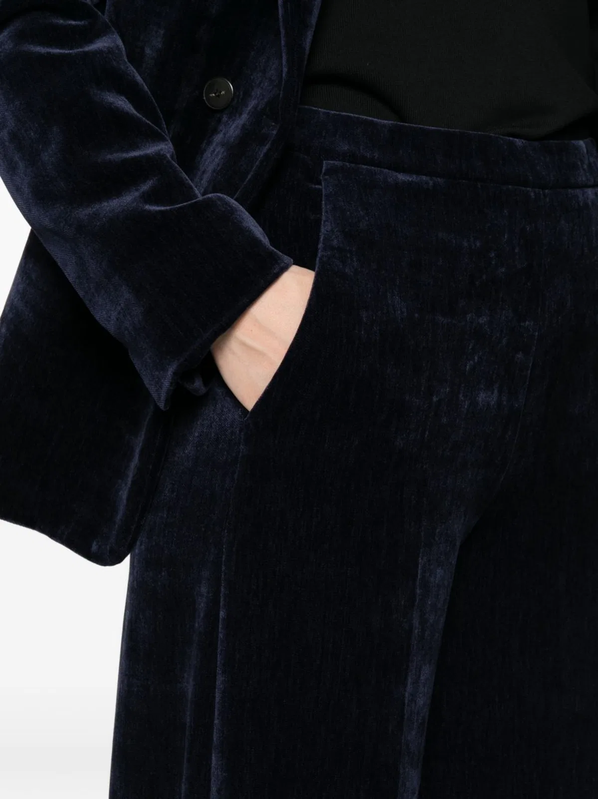 Forte Forte Velvet High-Waisted Trousers