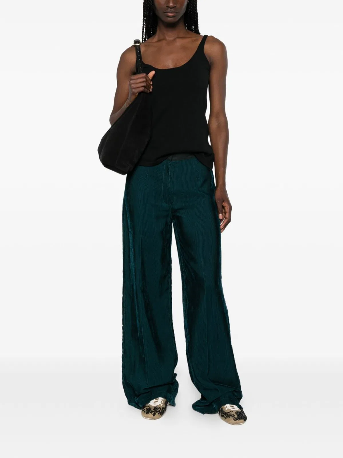 Forte Forte Velvet High-Waisted Trousers