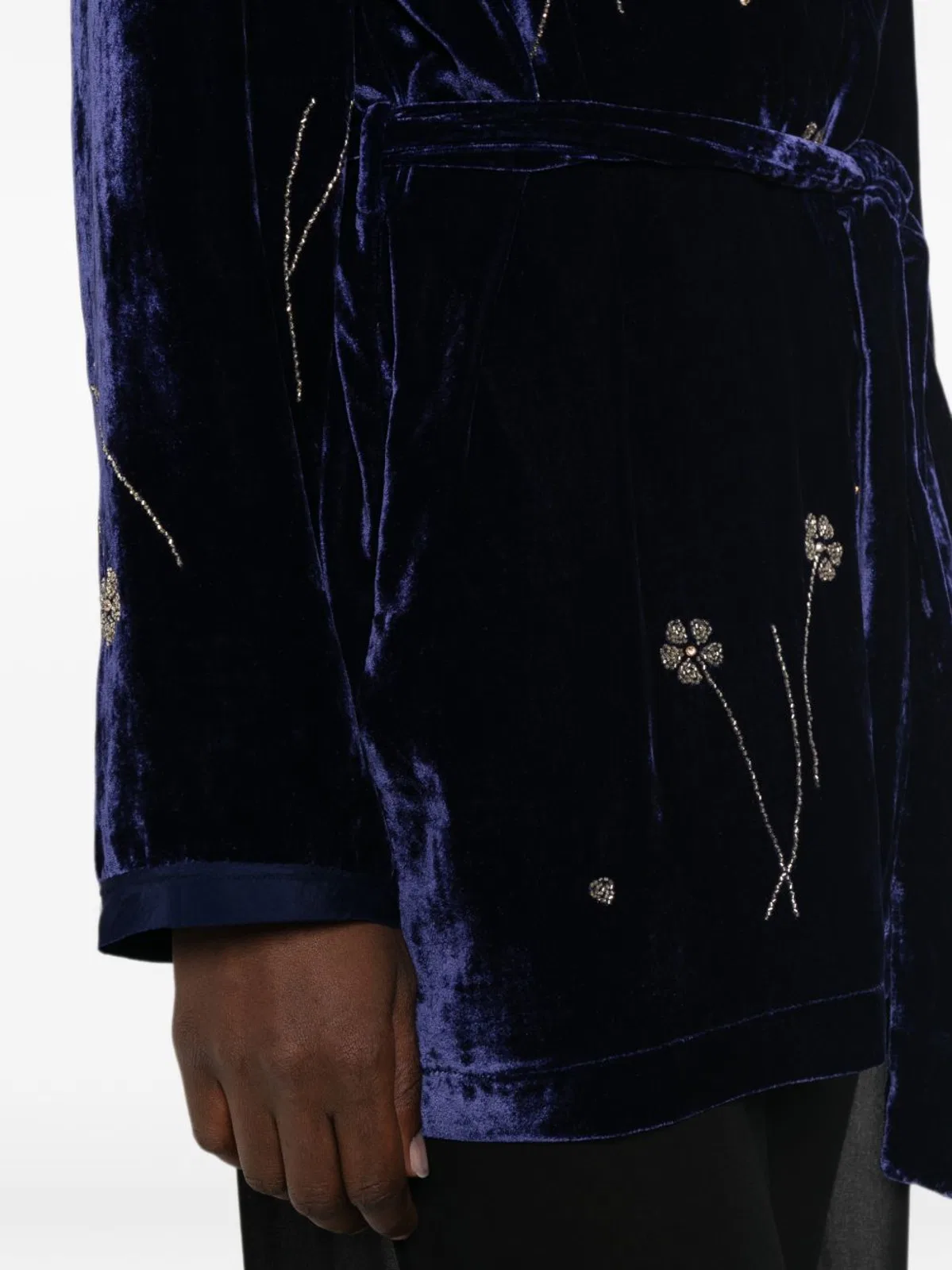 Forte Forte Embroidered Velvet Kimono