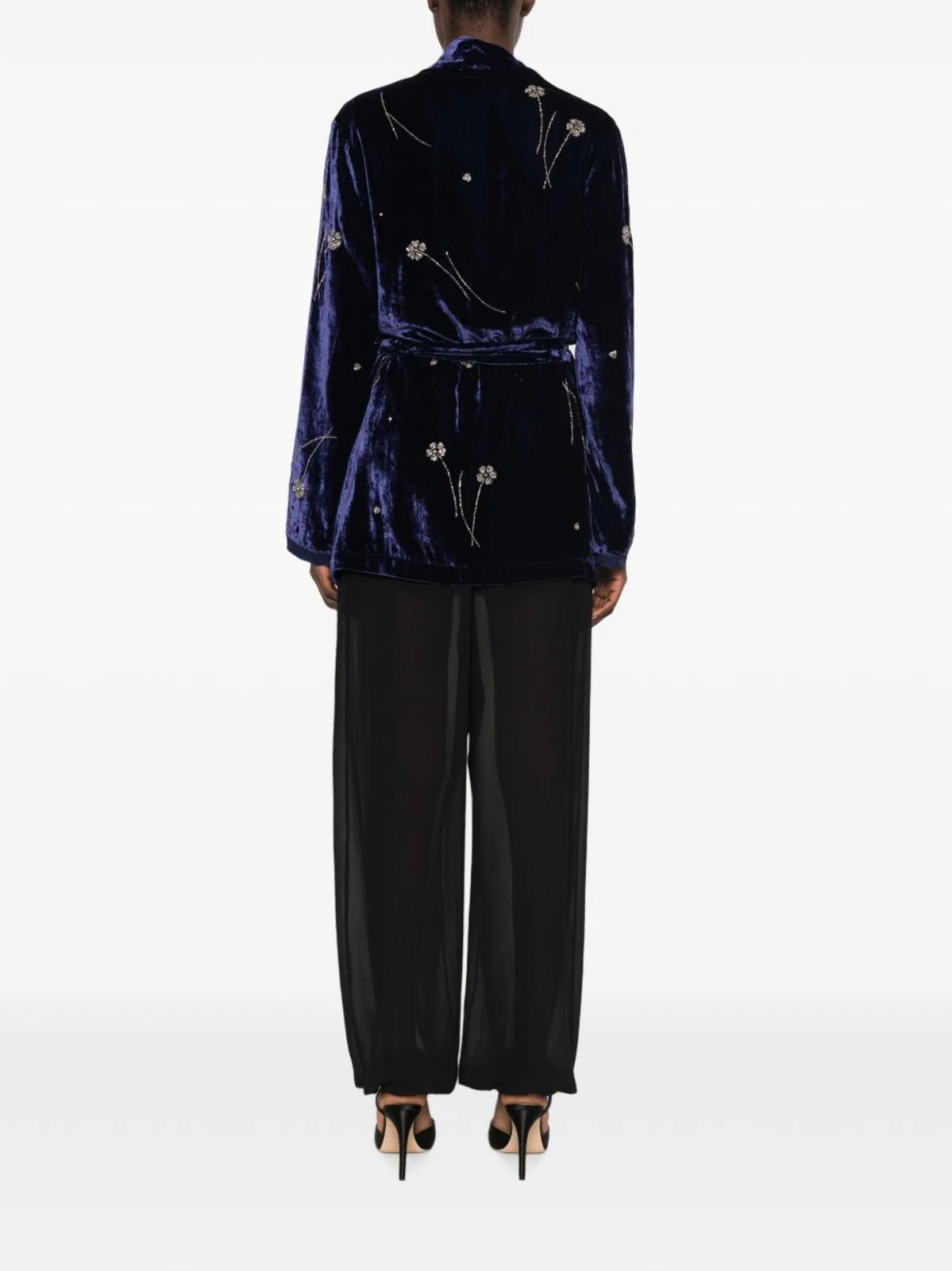 Forte Forte Embroidered Velvet Kimono