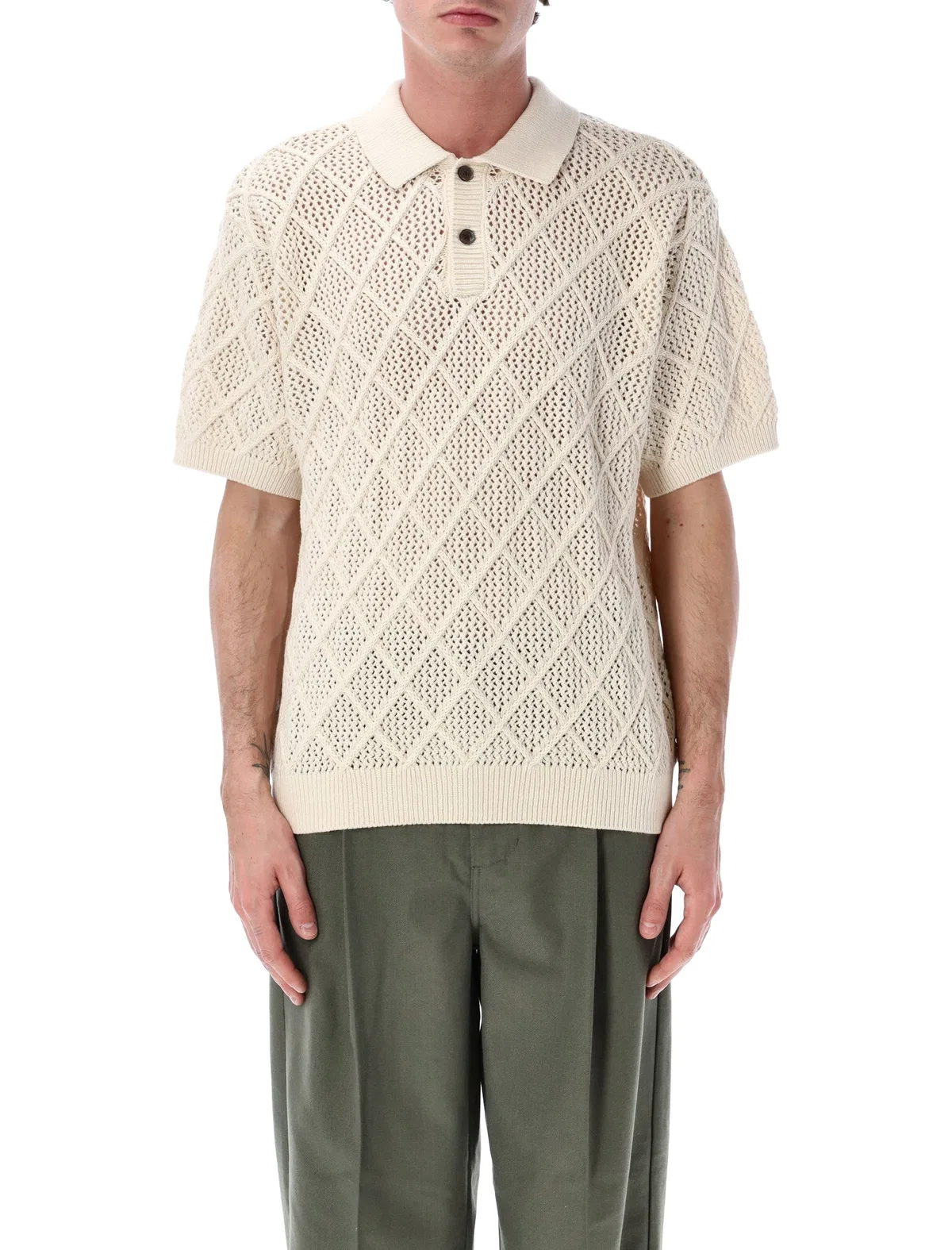 Obey Eryk Textured Knit Polo