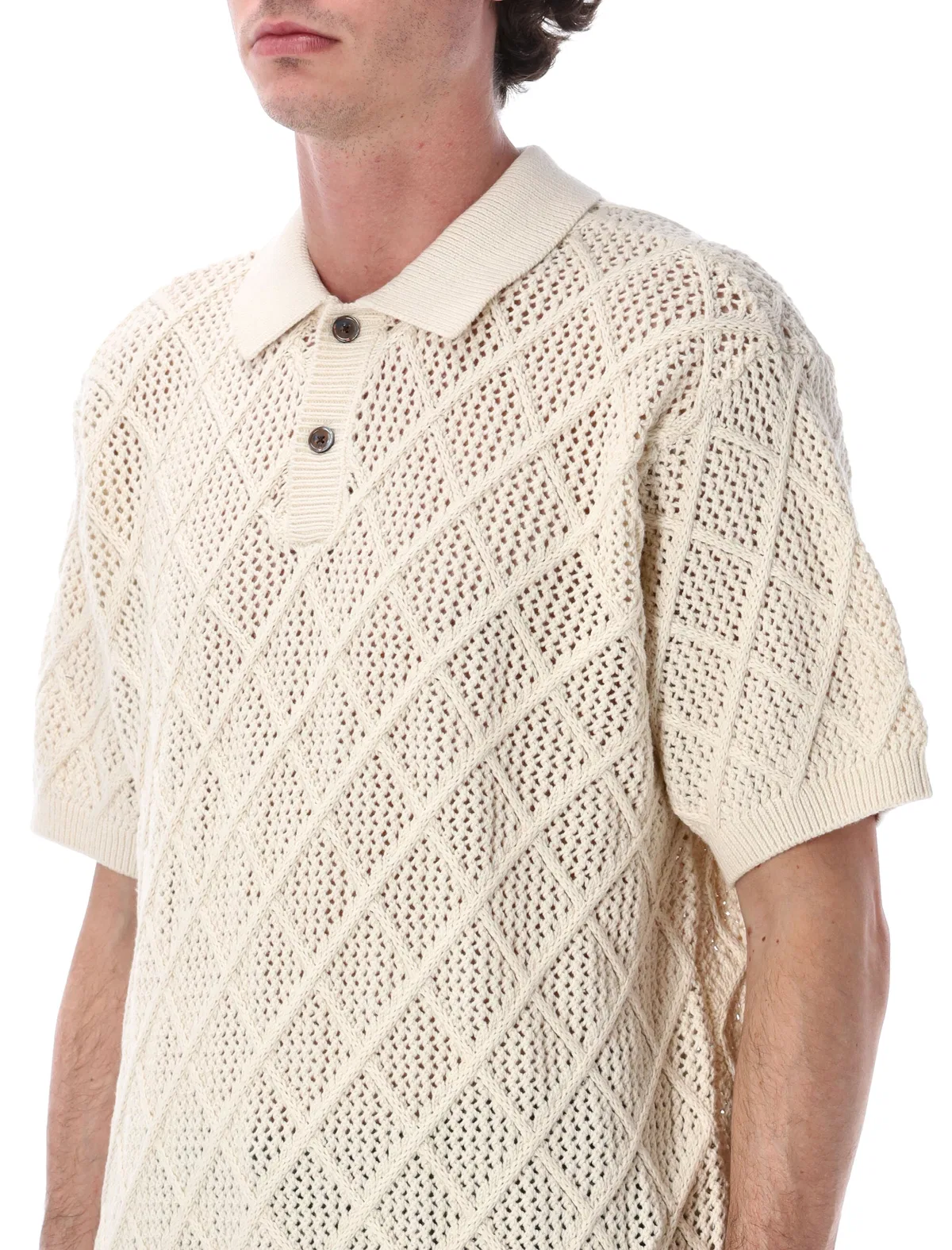 Obey Eryk Textured Knit Polo