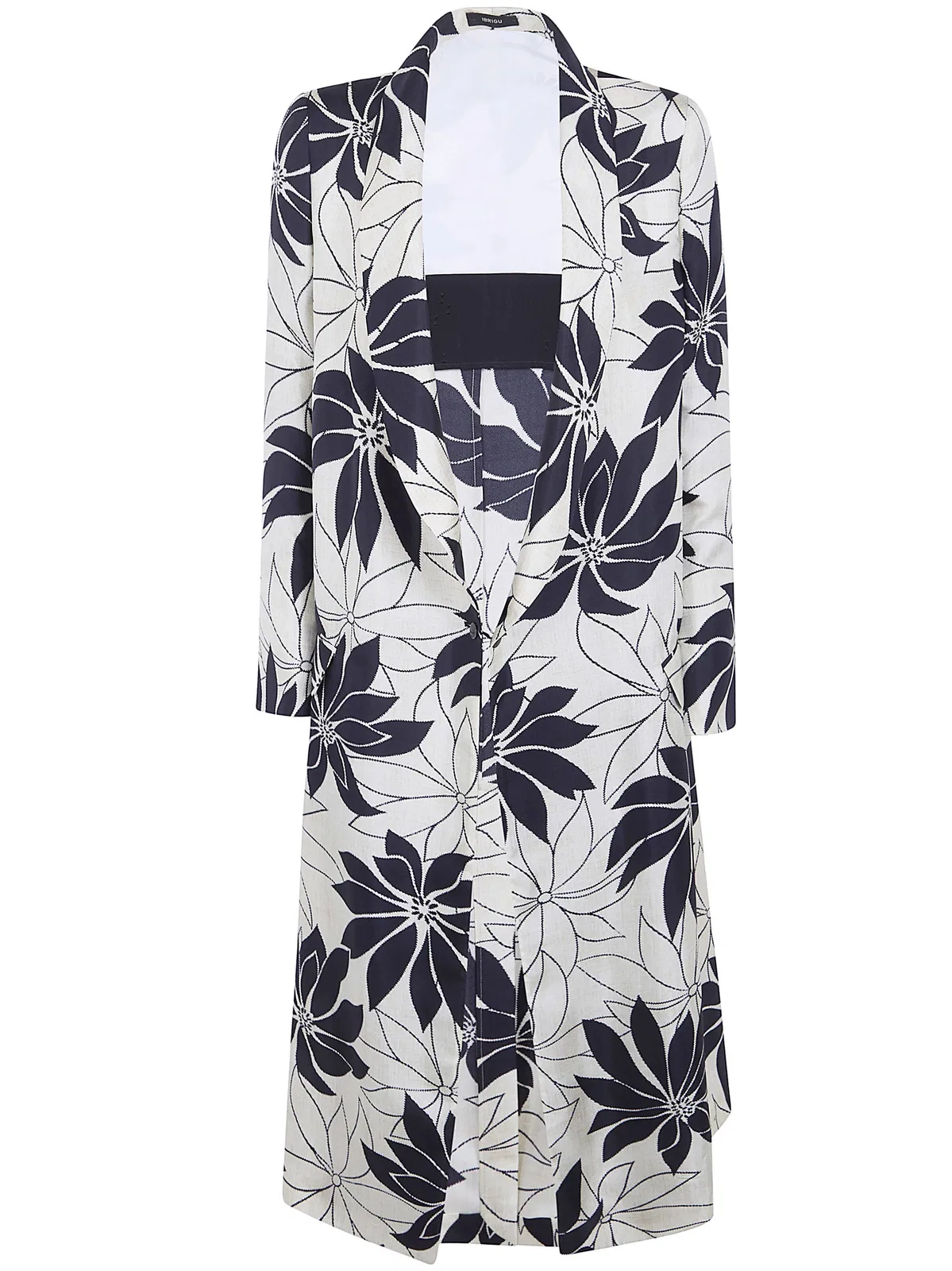 Ibrigu Printed Silk Overcoat