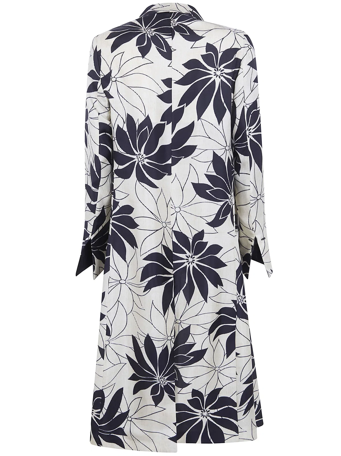 Ibrigu Printed Silk Overcoat
