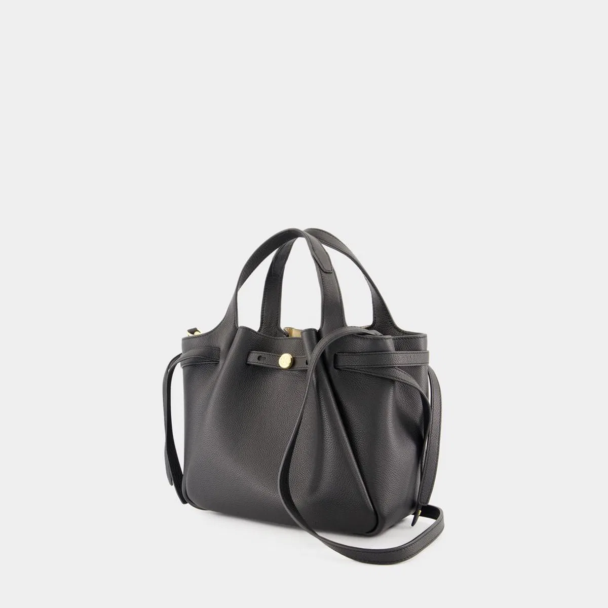 Tory Burch Romy Pebbled Satchel Purse