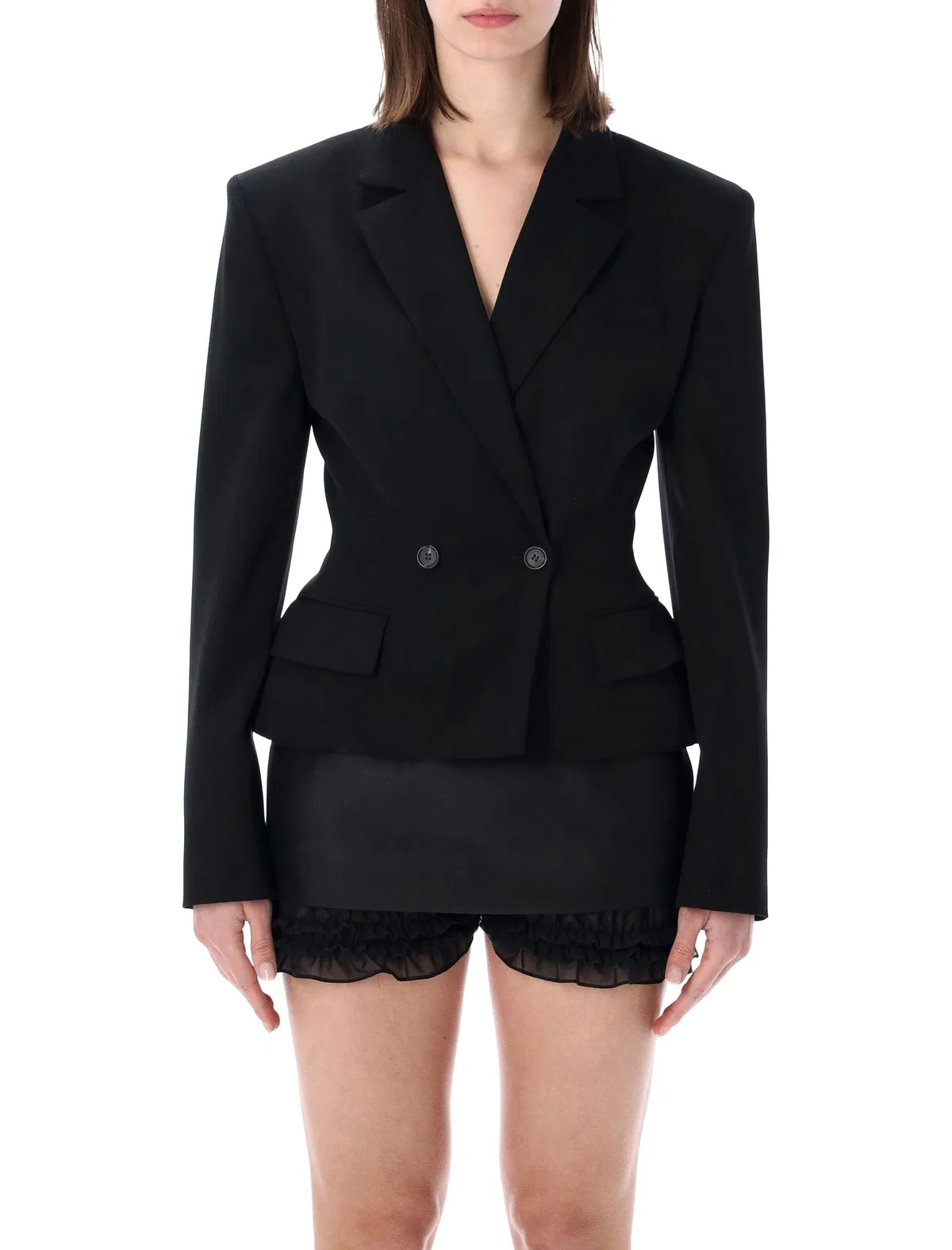 Magda Butrym Tailored Wool Peplum Blazer