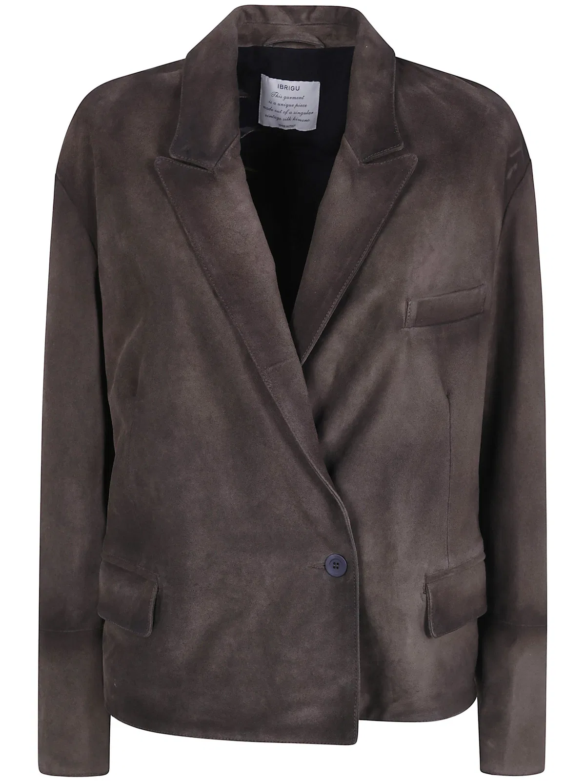 Ibrigu Embroidered And Printed Suede Jacket