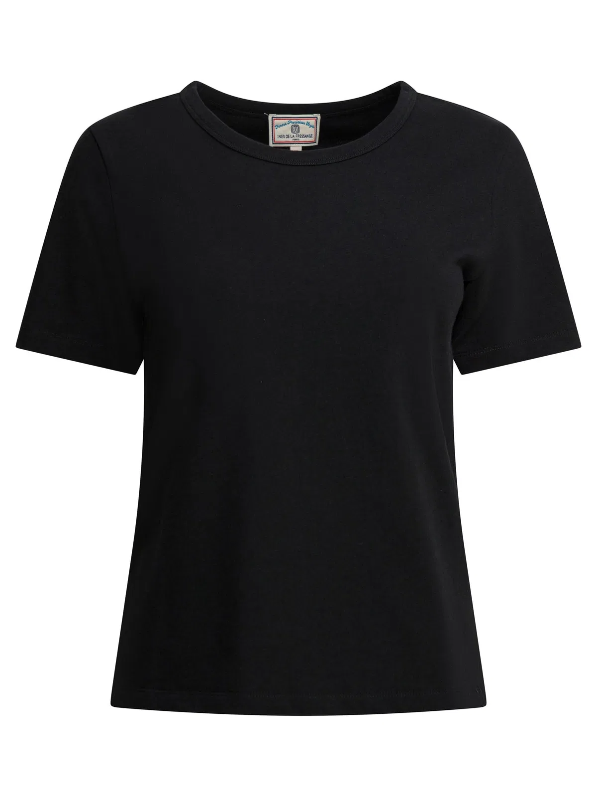 Ines De La Fressange Black Cotton Resin T-Shirt