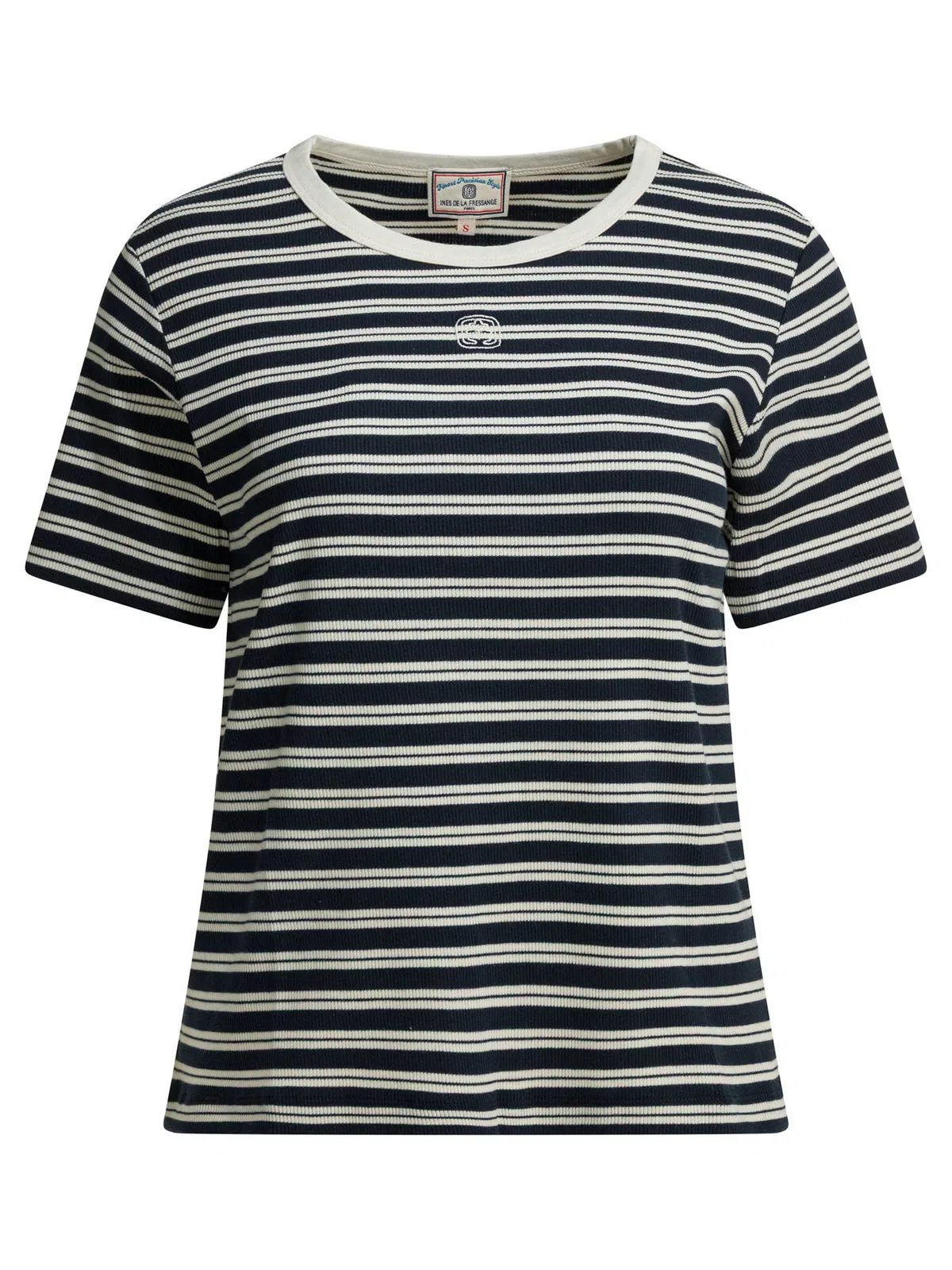Ines De La Fressange Blue Cotton T-Shirt