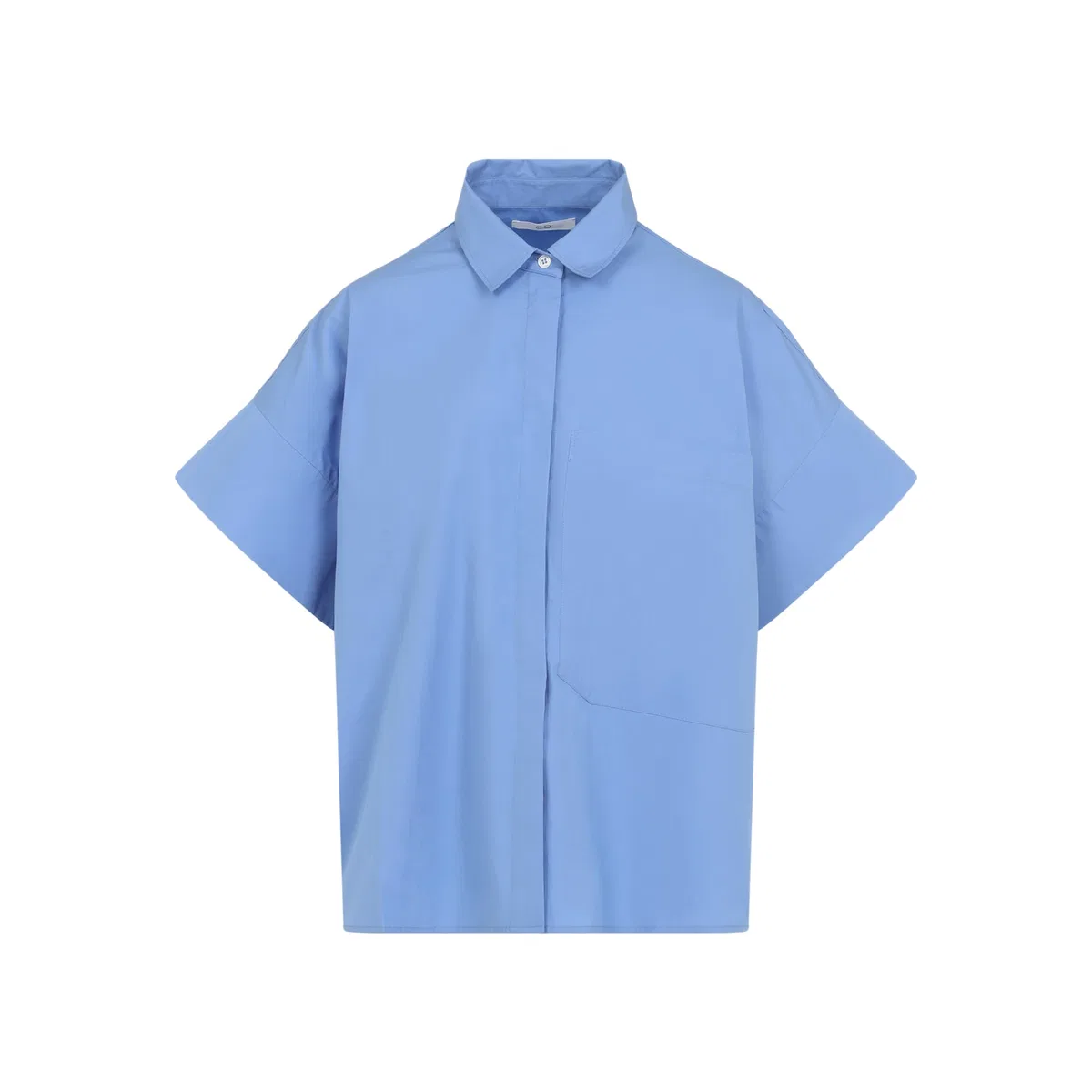 Co Light Blue Boxy Ss Cotton Shirt