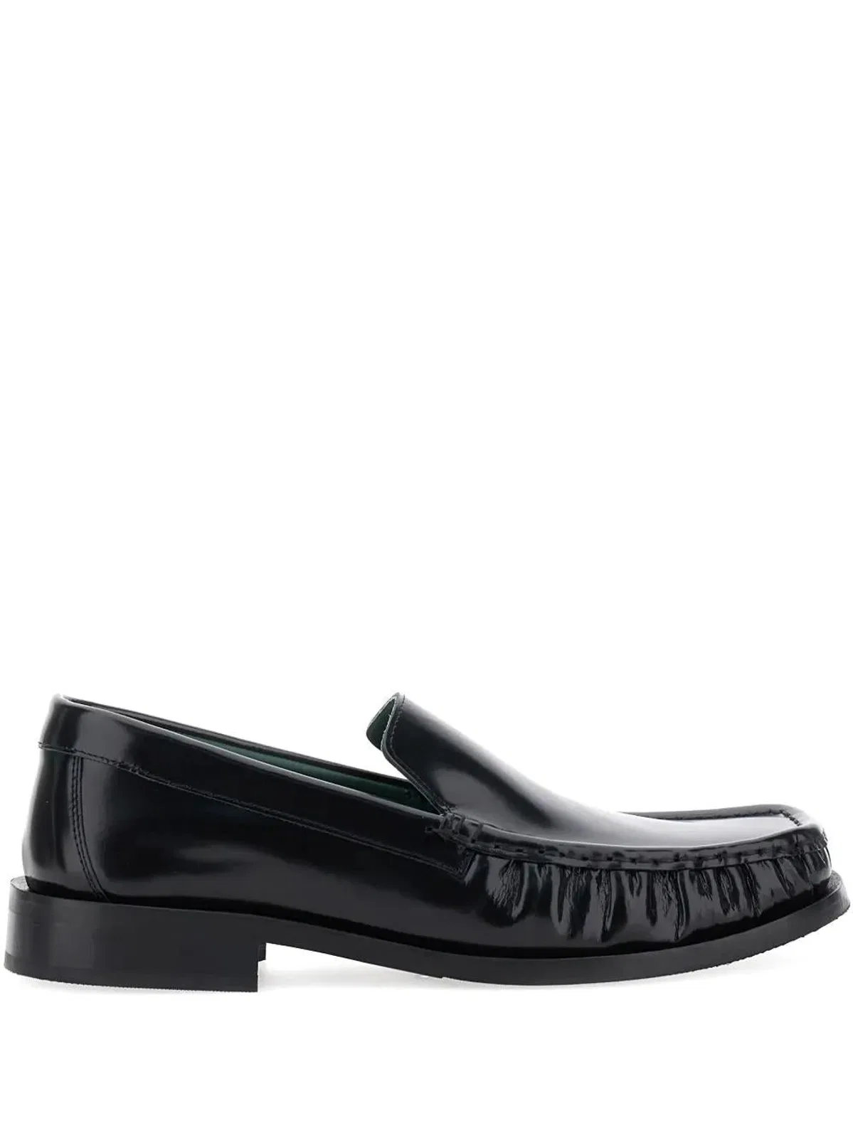 Vinny's Vinnys Black Leather Micahel Moccasins