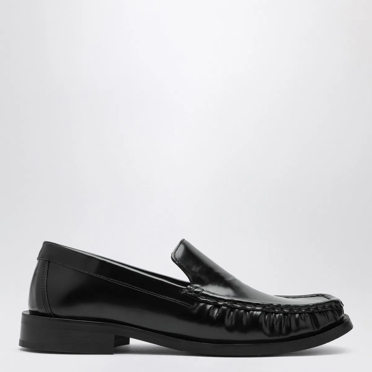 Vinny's Black Leather Micahel Moccasins