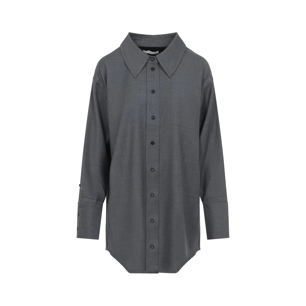 Co Grey Wool Overshirt