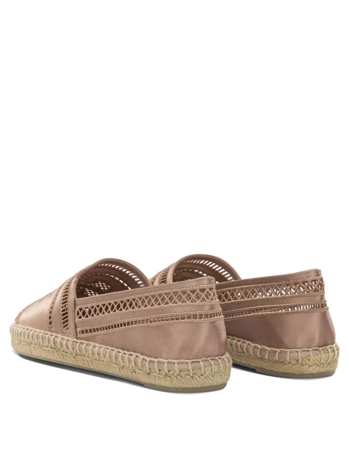 Tory Burch Pink Viscose Silk Textile Rubber Espadri