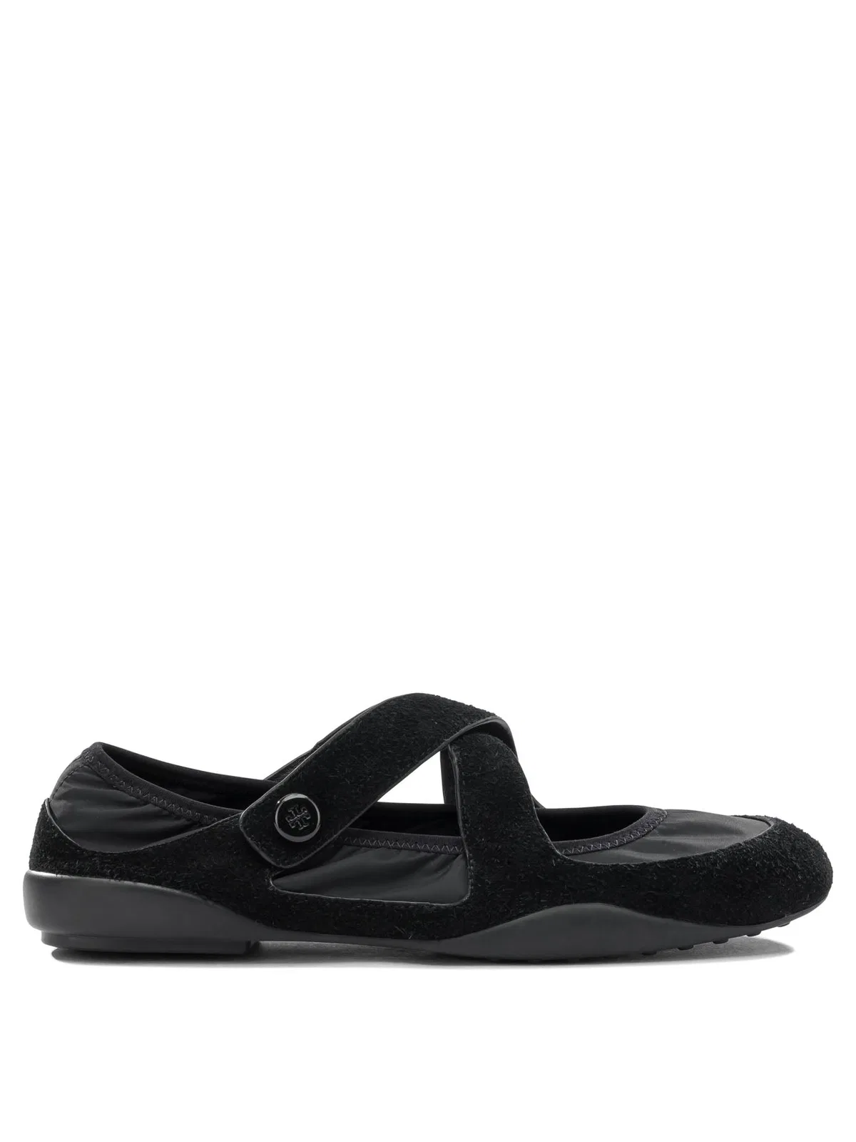 Tory Burch Suede Nylon Rubber Ballerinas