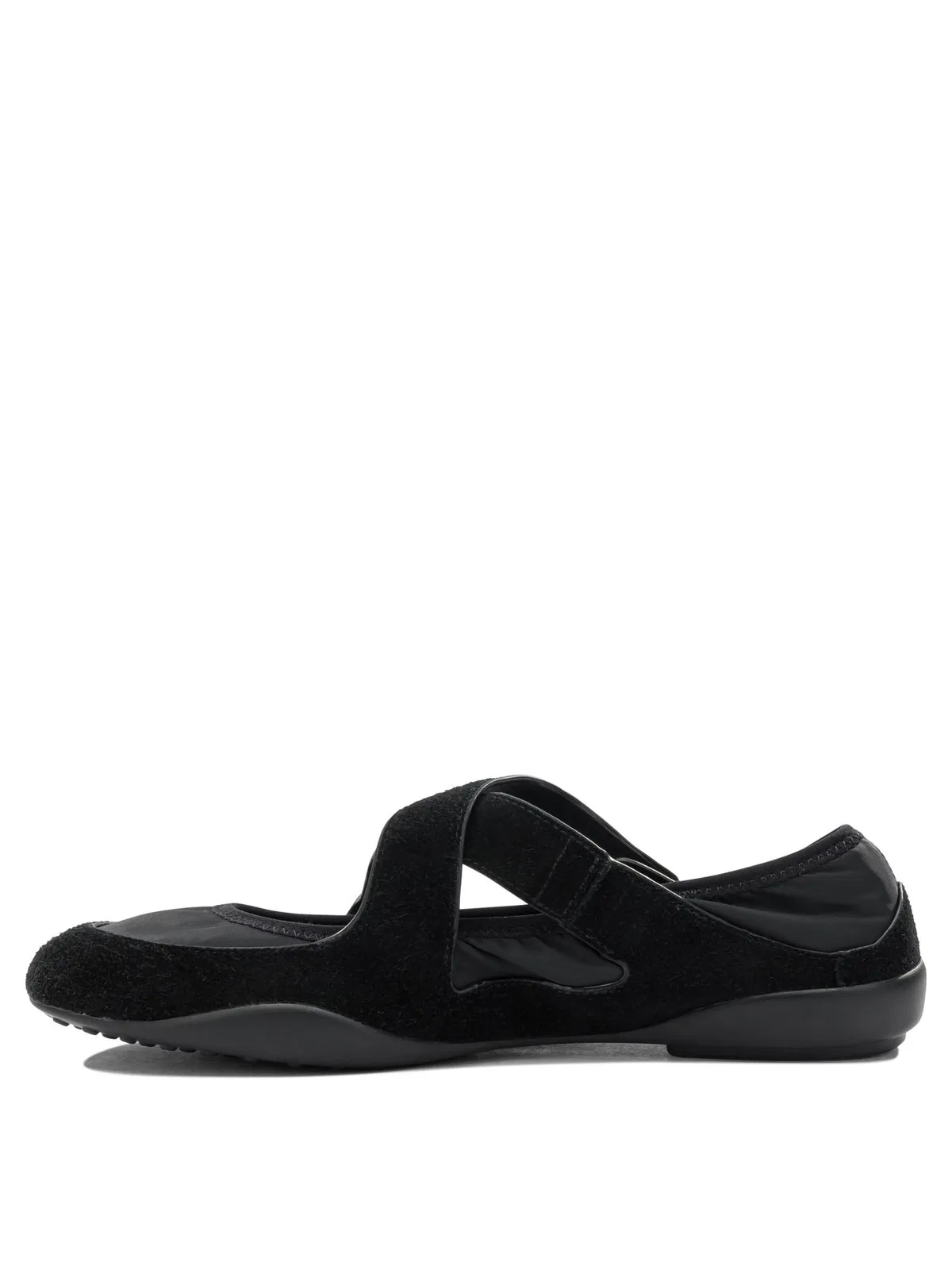 Tory Burch Suede Nylon Rubber Ballerinas
