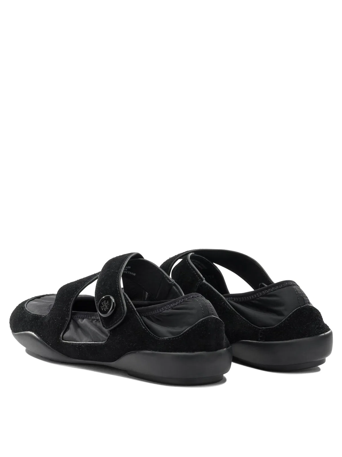 Tory Burch Suede Nylon Rubber Ballerinas