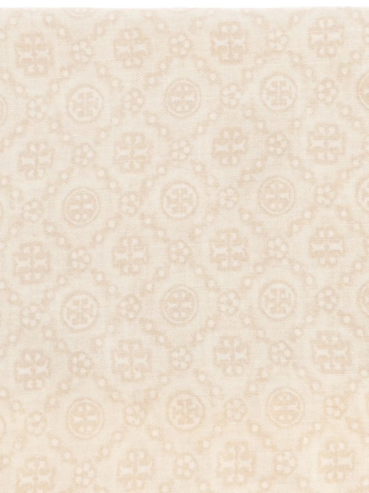 Tory Burch Monogram Wool And Silk Scarf