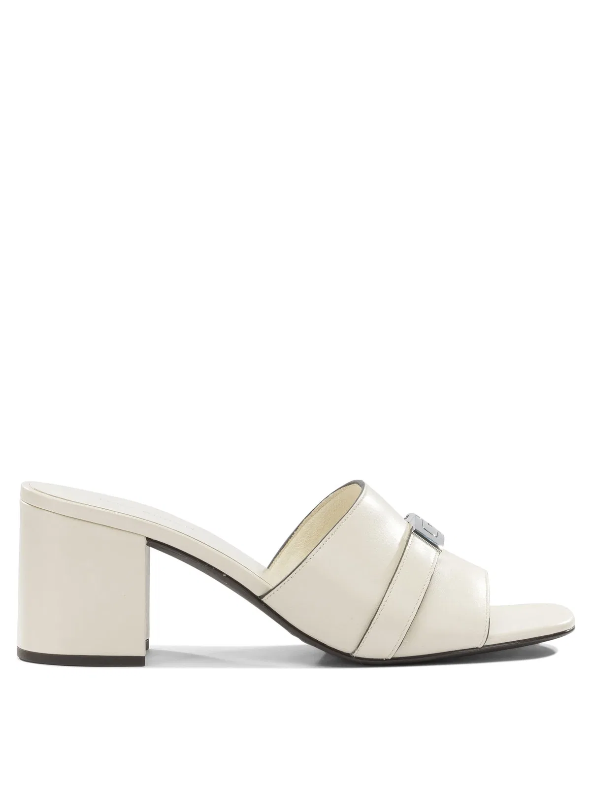 Tory Burch White Bovine Leather Heeled Shoes