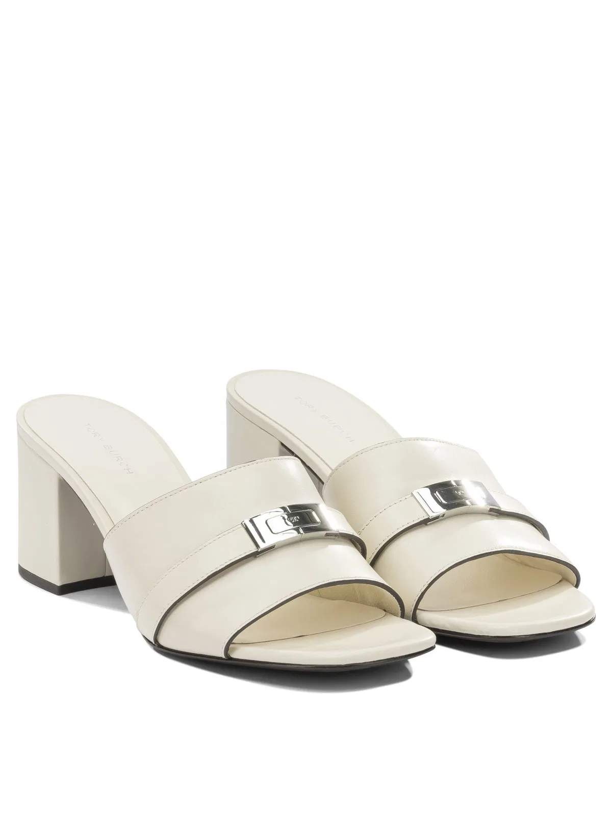 Tory Burch White Bovine Leather Heeled Shoes