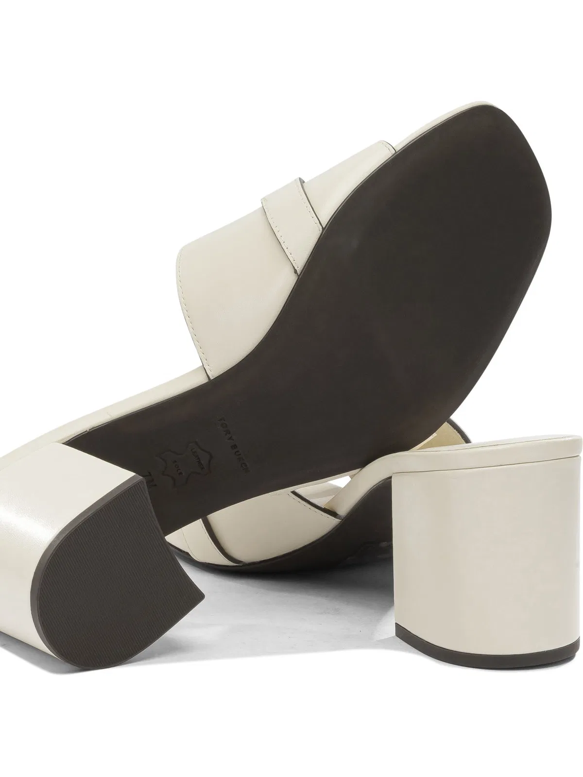 Tory Burch White Bovine Leather Heeled Shoes