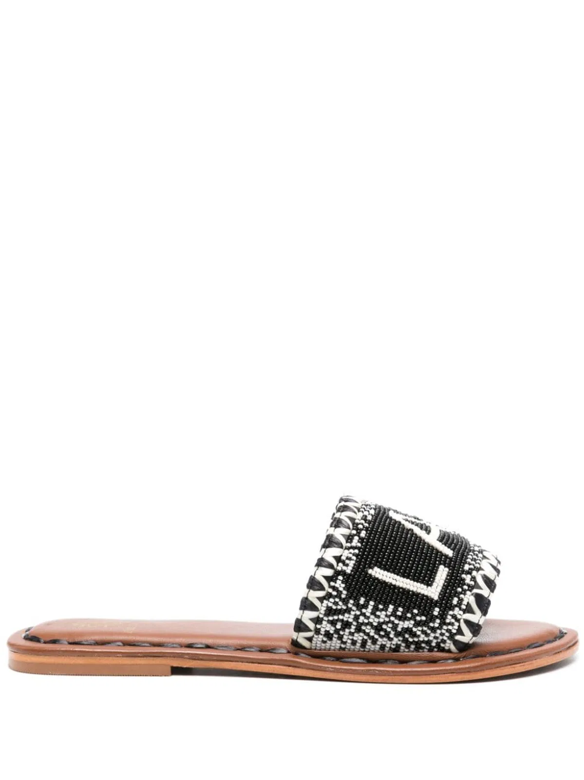 De Siena Shoes Lake Como Beads Flat Sandals