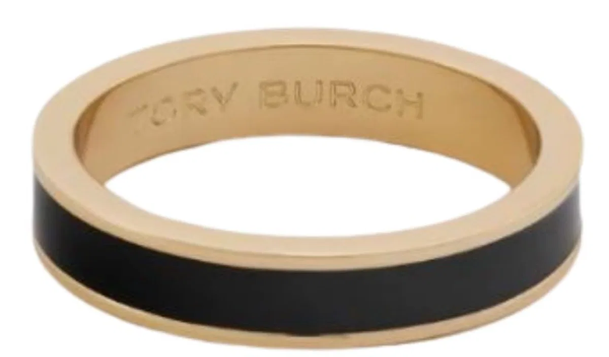Tory Burch Gold Black Brass Jewelry