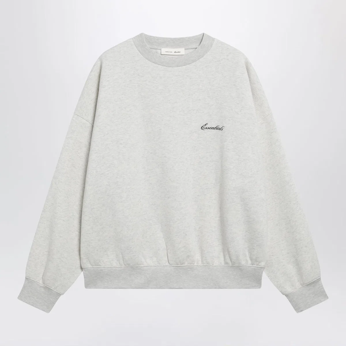 Fear Of God Essentials Signature Ss26 Crewneck Sweatshirt In Fl
