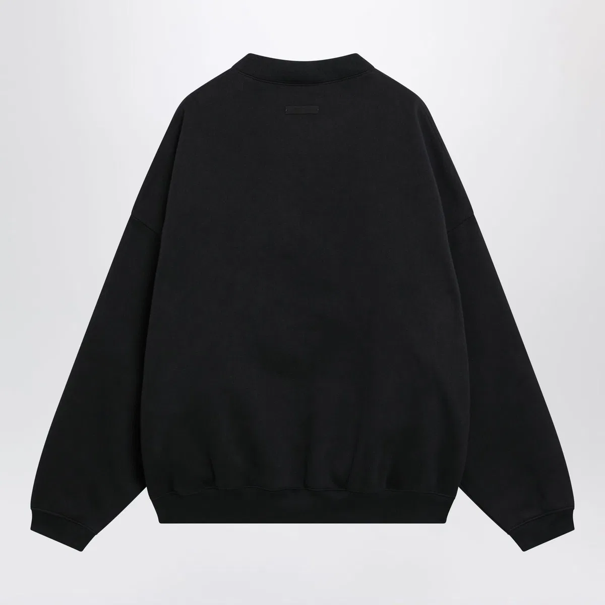 Fear Of God Essentials Black Cotton Fleece Sweatshirt With Logo